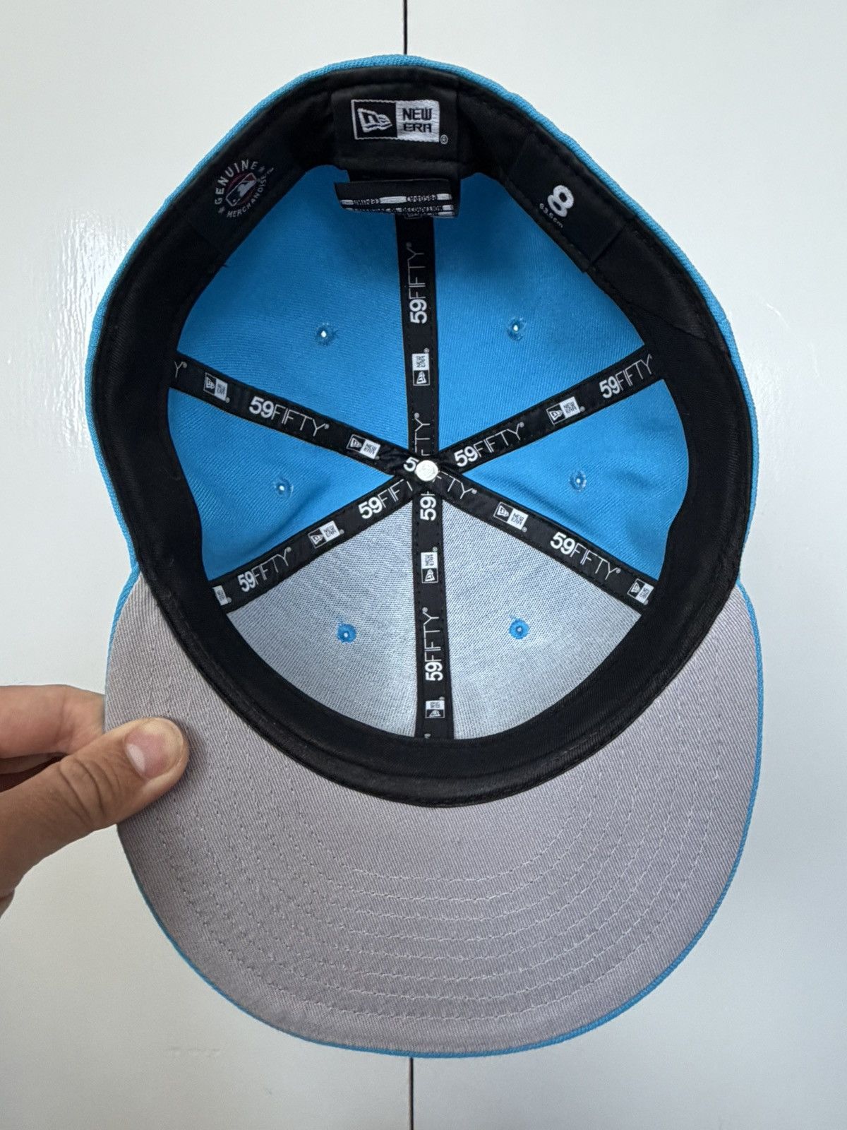 New Era NEW ERA 59FIFTY LOS ANGELES LA DODGERS CAP HAT MLB SKY BLUE Size ONE SIZE - 11 Thumbnail