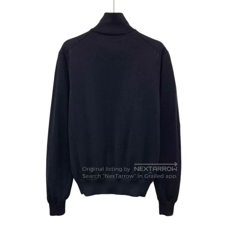 Prada Prada Black triangle wool stand-up collar zipper long-slee Size US S / EU 44-46 / 1 - 4 Thumbnail