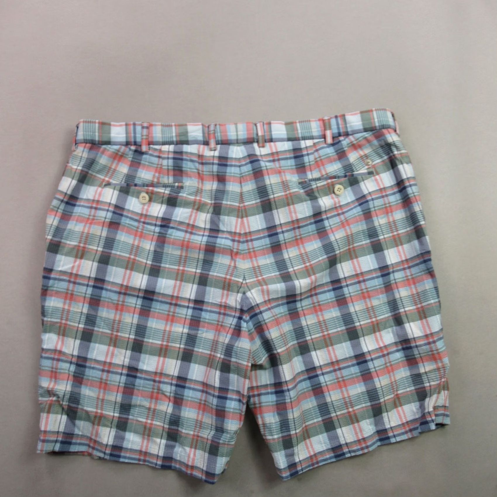 Peter Millar Peter Millar Shorts Mens 42 Chino Pockets Golf Button Lightweight Outdoor Plaid Size US 42 / EU 58 - 5 Thumbnail
