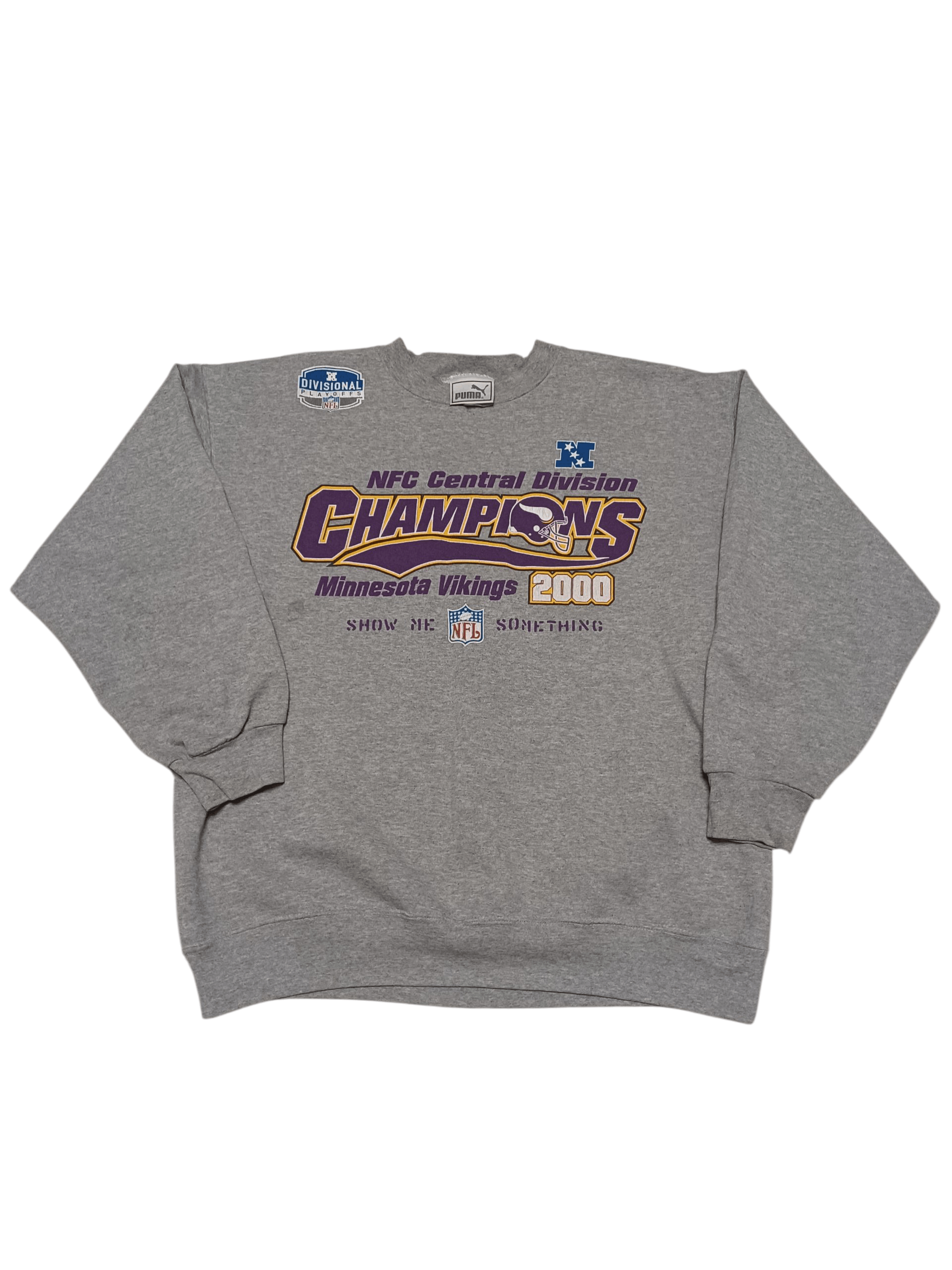Puma MINNESOTA VIKINGS PUMA CHAMPIONS 2000 VINTAGE SWEATSHIRT Size US L / EU 52-54 / 3 - 1 Thumbnail