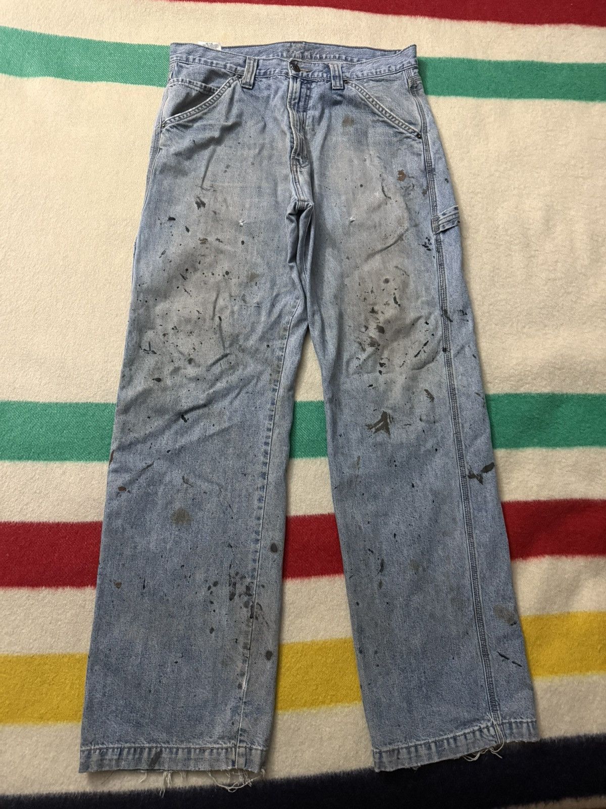 Levi’s Painter Paint Splatter Helmut Lang Style Mud Jeans