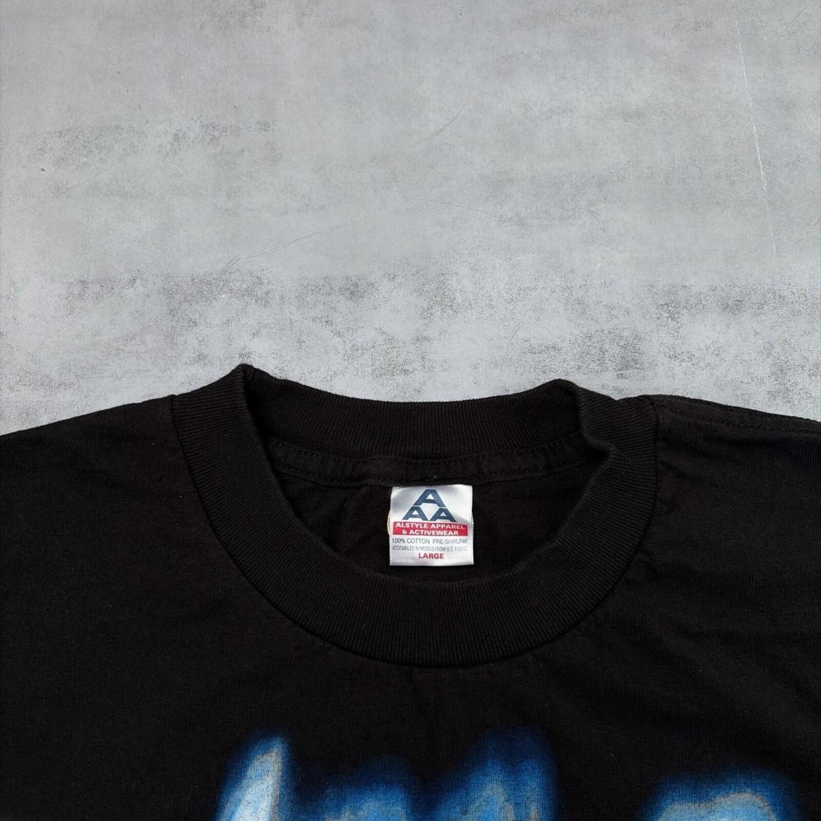 AAA Vintage 1999 Black Sea World Nature T-Shirt Size US L / EU 52-54 / 3 - 3 Thumbnail