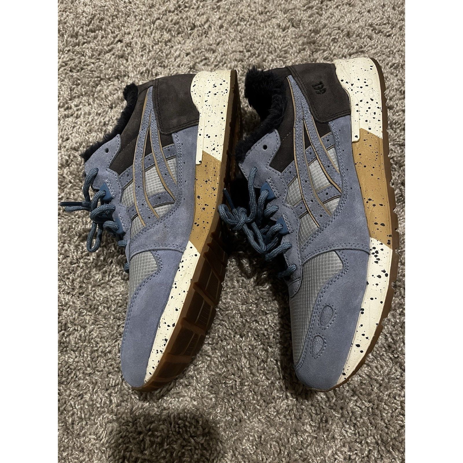 Asics ASICS Gel-Lyte Gray Powder blue Suede Shoes Men Size 10 Fur Size US 10 / EU 43 - 4 Thumbnail