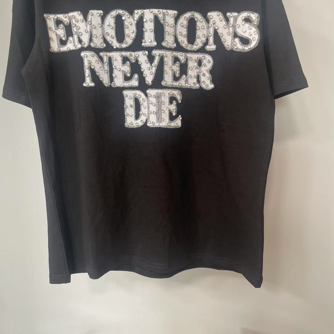 Other ME 'END' RHINESTONE TEE - BLACK Size US S / EU 44-46 / 1 - 1 Thumbnail