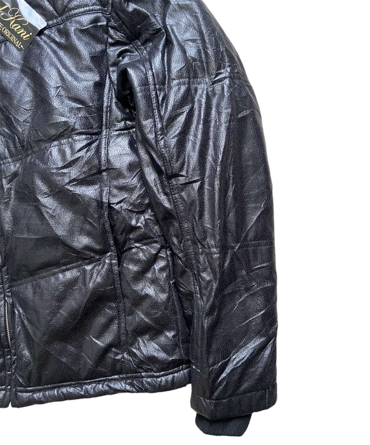 Karl Kani Vintage Karl Kani Golden King Of Black Quilted Riders Jacket Size US S / EU 44-46 / 1 - 2 Thumbnail