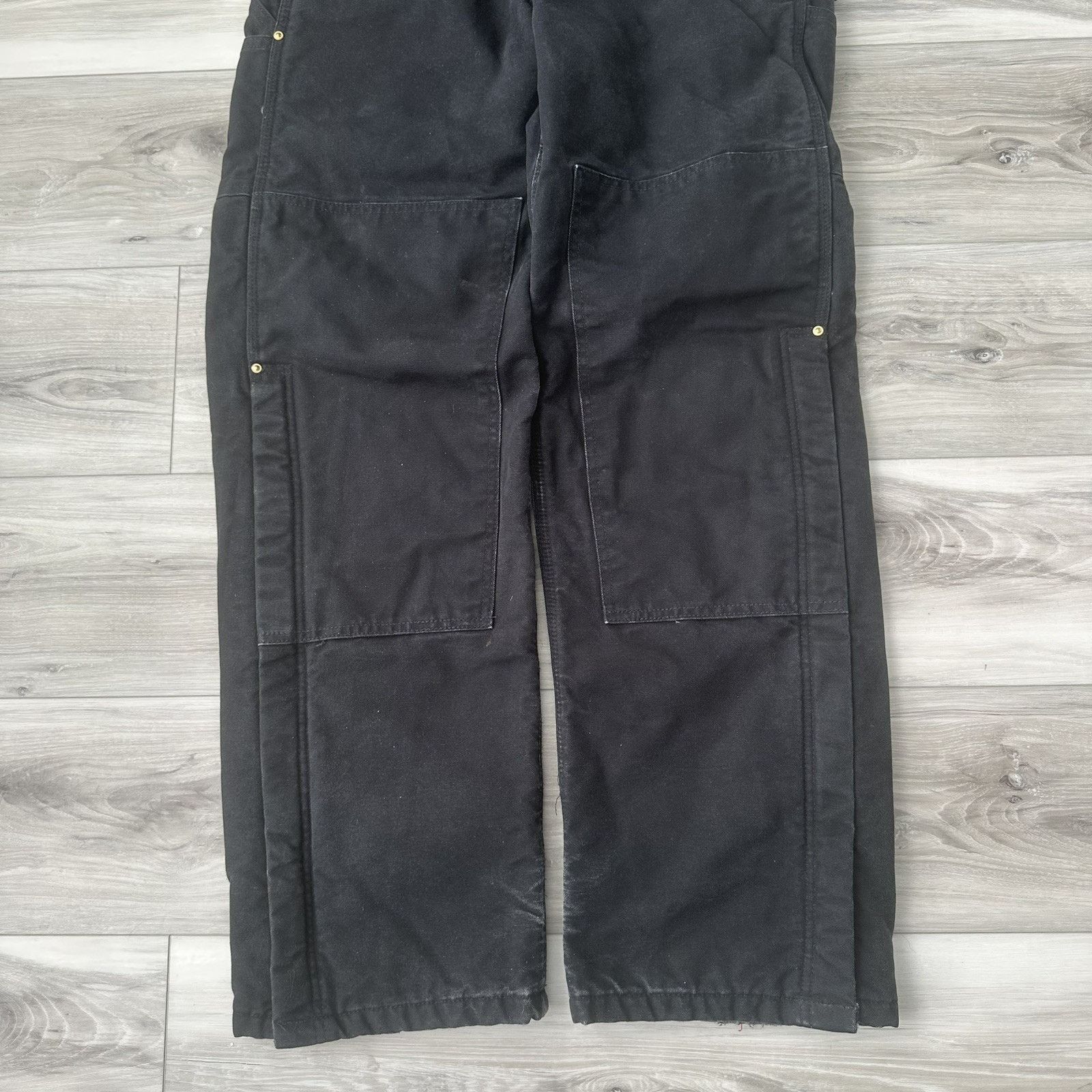 Carhartt VTG Carhartt Insulated Double Knee Overalls Mens 32x32 Black Size US L / EU 52-54 / 3 - 3 Thumbnail