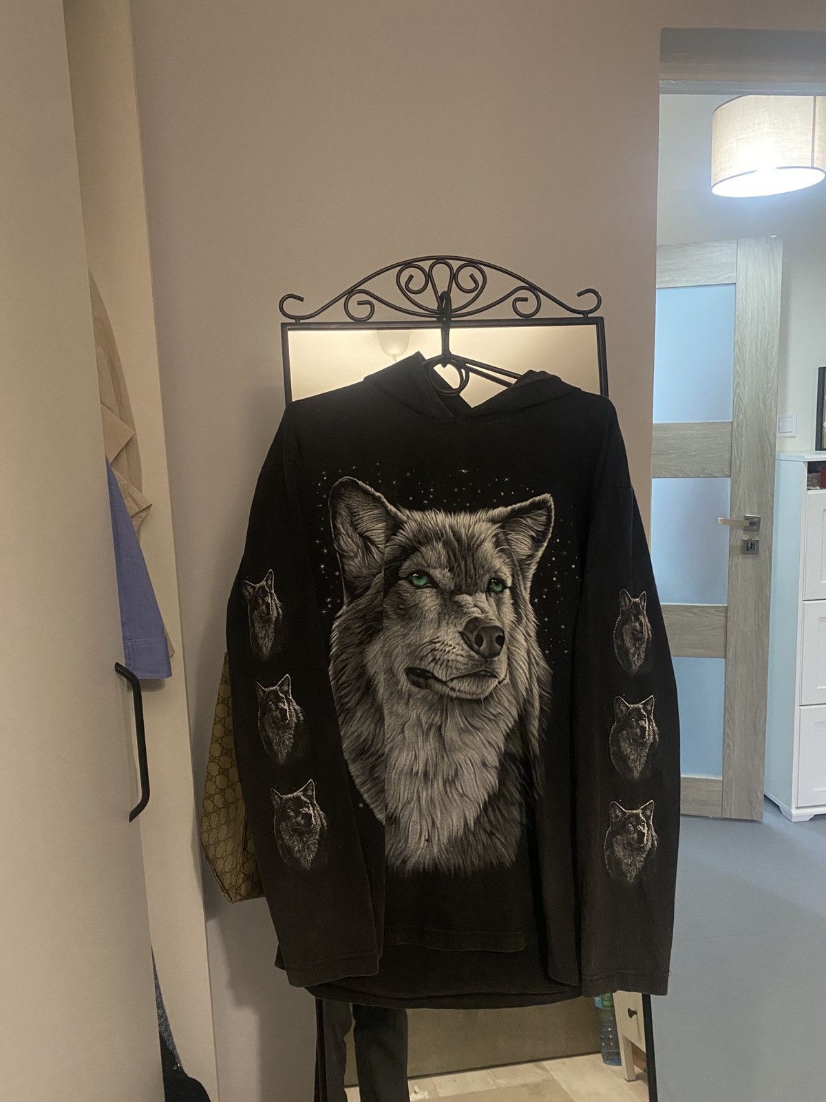 Other Animal wolf fullprint aop longsleve streetwear hoodie Size US L / EU 52-54 / 3 - 1 Thumbnail