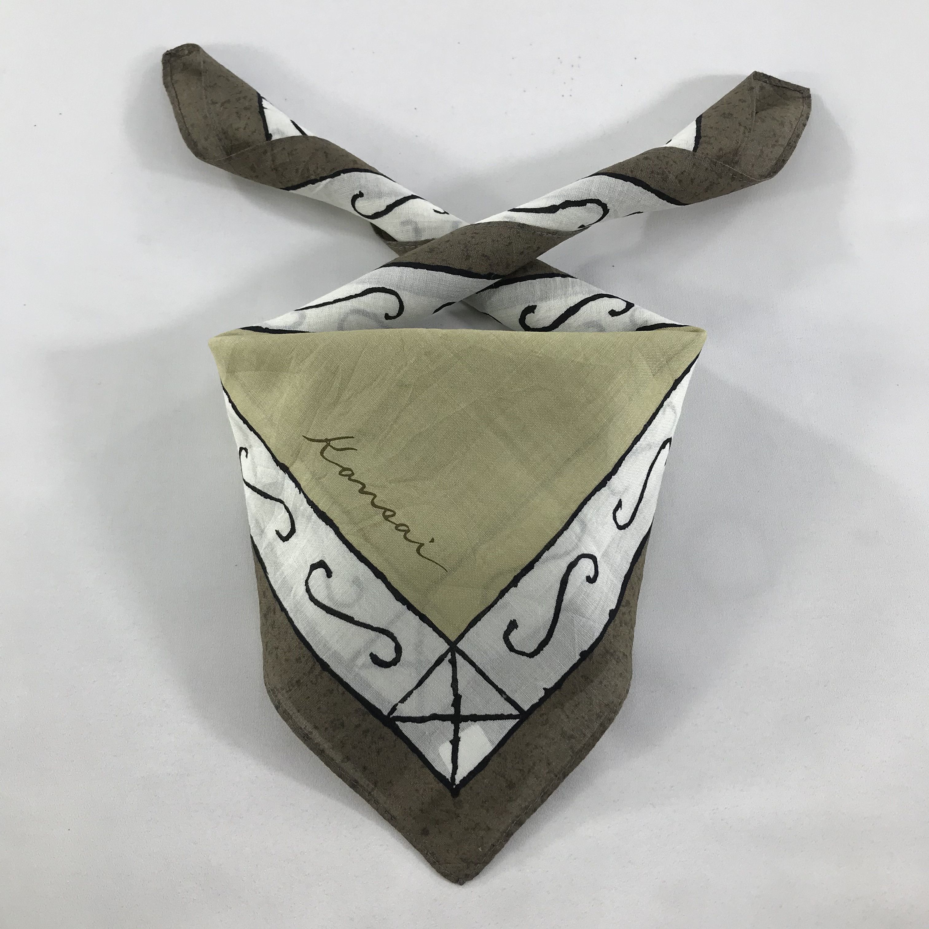 Kansai Yamamoto × Vintage Kansai Yamamoto Bandana / Handkerchief / Neckerchief -S1546 Size ONE SIZE - 3 Thumbnail