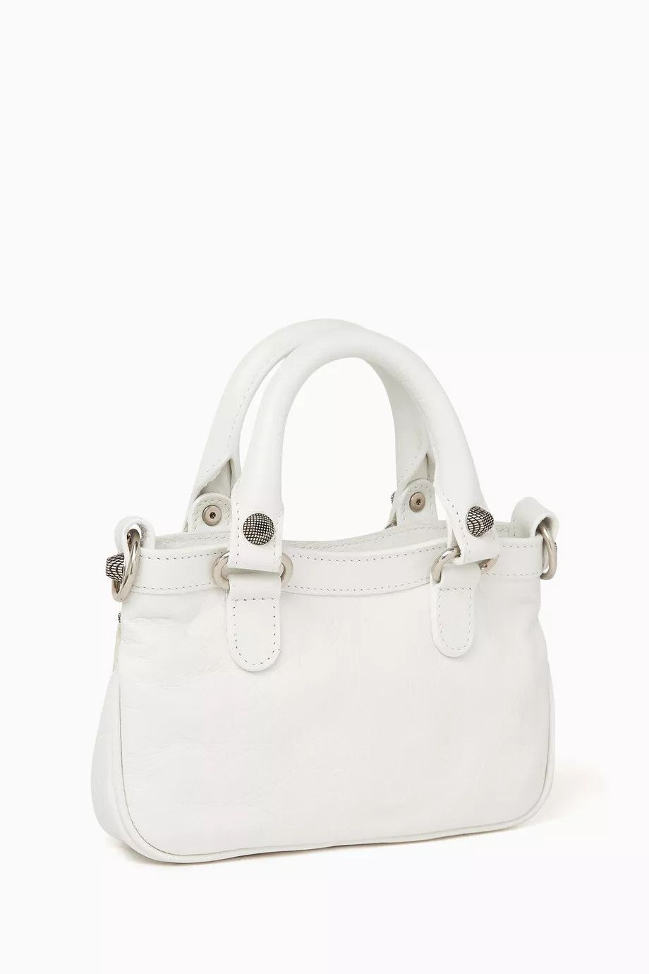 Balenciaga o1srvl11e1124 Size: OS / Neo Cagole Mini Tote Bag in White Size ONE SIZE - 3 Thumbnail