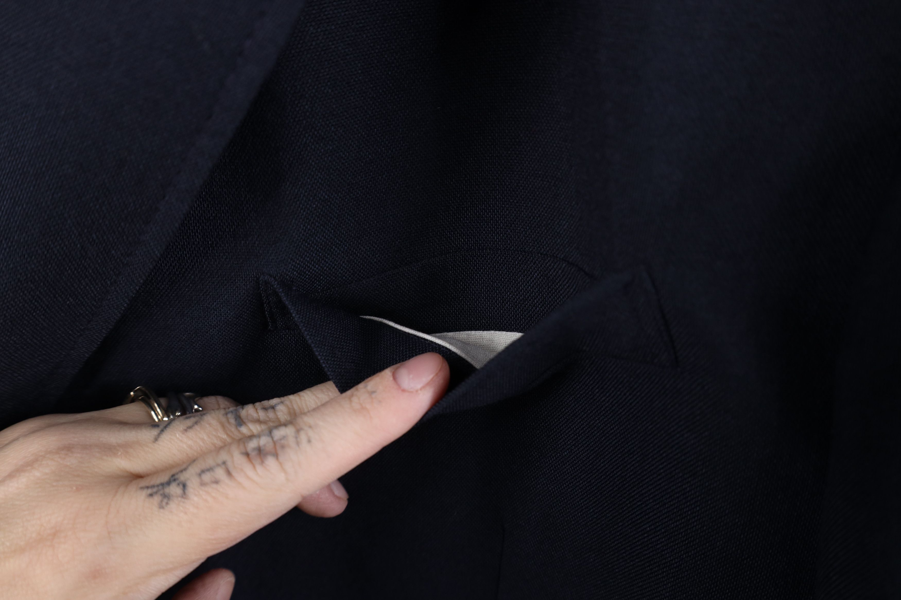 Vintage Vintage 90s Streetwear Suit Coat Blazer Jacket Navy Blue Size US XXL / EU 58 / 5 - 5 Thumbnail
