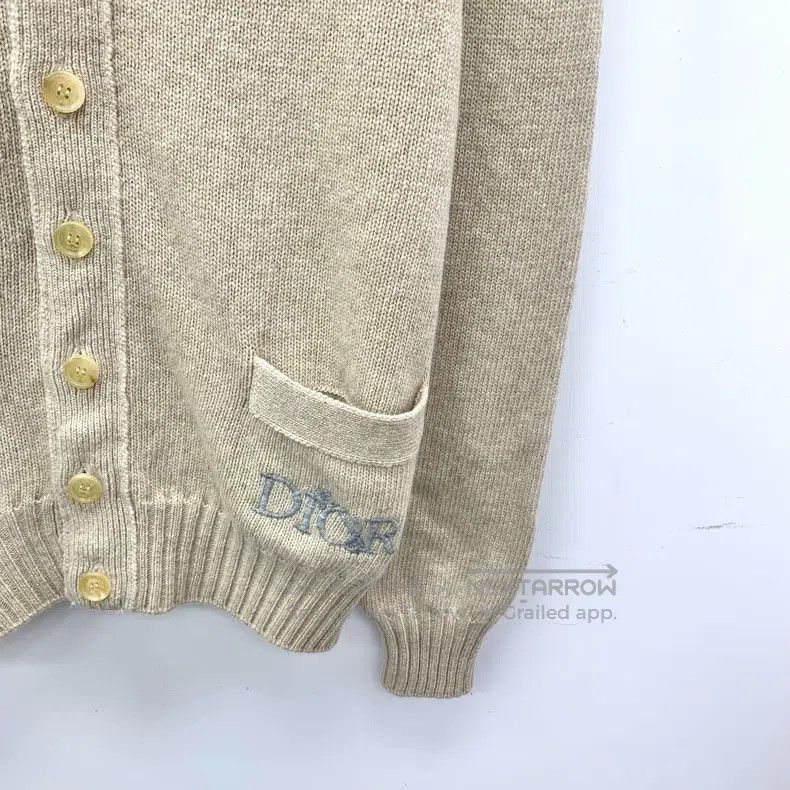 Dior Dior Oatmeal logo letter embroidery wool V-neck single-bre Size US M / EU 48-50 / 2 - 4 Thumbnail