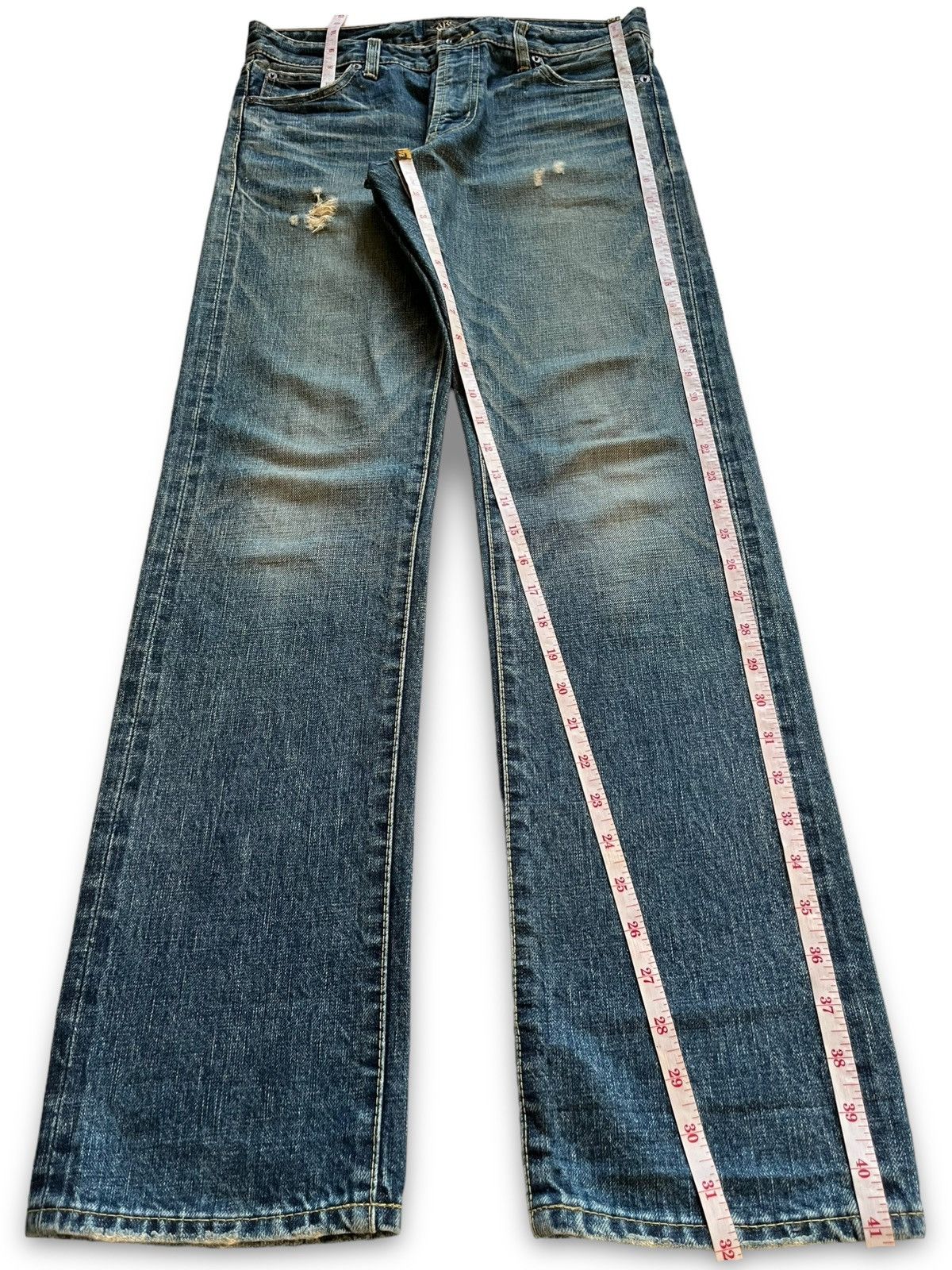 Japanese Brand Japanese Brand selvedge mud wash jeans Size US 31 - 13 Thumbnail