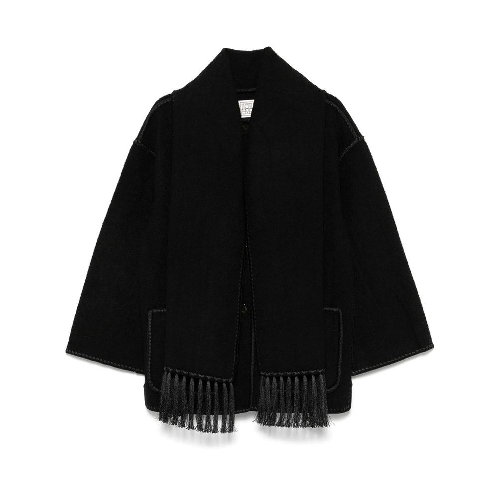 Toteme Toteme BLACK Coats - Single Breasted Coats Size XS / US 0-2 / IT 36-38 - 1 Thumbnail