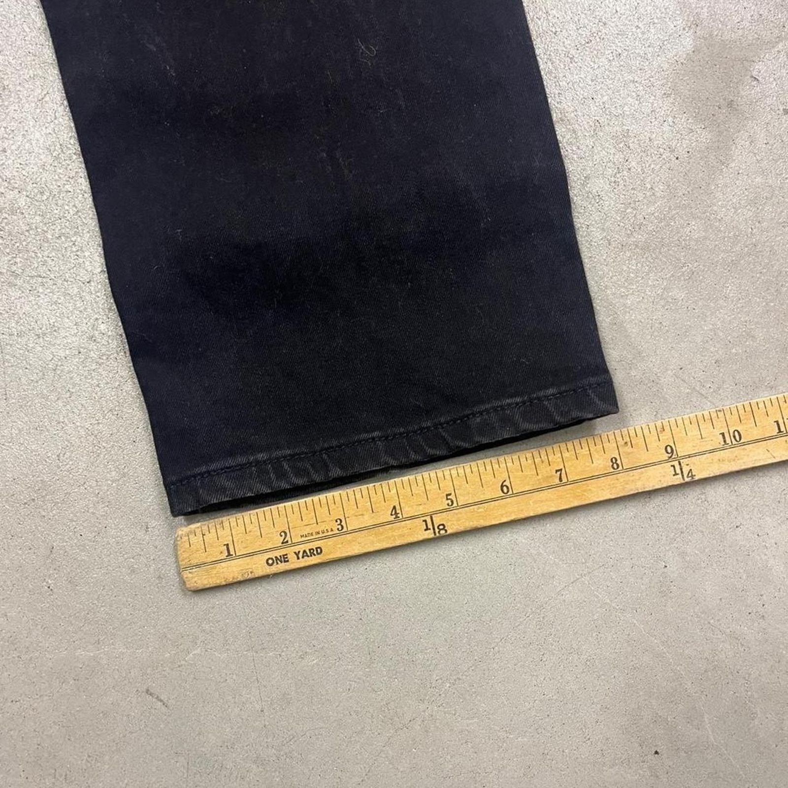 Levi's 2000s vtg levis black washed jeans Size US 36 / EU 52 - 5 Thumbnail