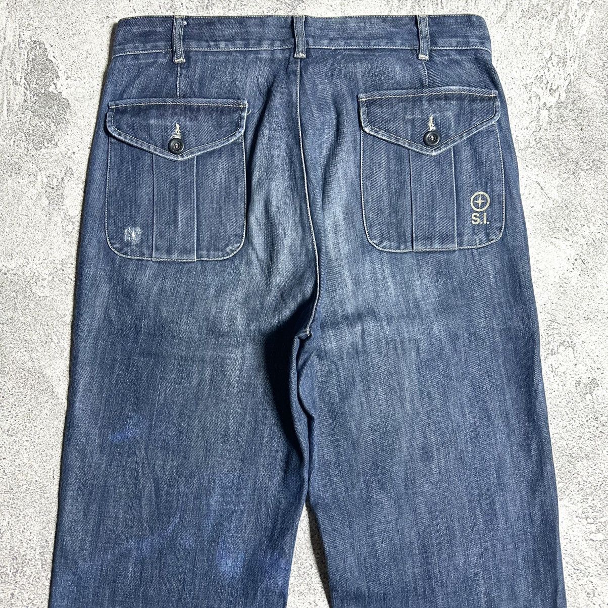 Stone Island Vintage 90s Stone Island Denim Pants Size US 34 / EU 50 - 20 Thumbnail