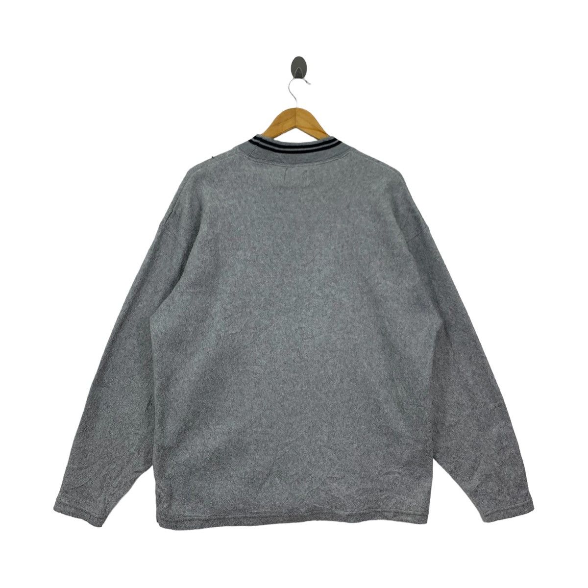 Vintage Vintage LEYTON HOUSE Racing Plain Design Fleece Long Sleeve Size L / US 10 / IT 46 - 2 Thumbnail