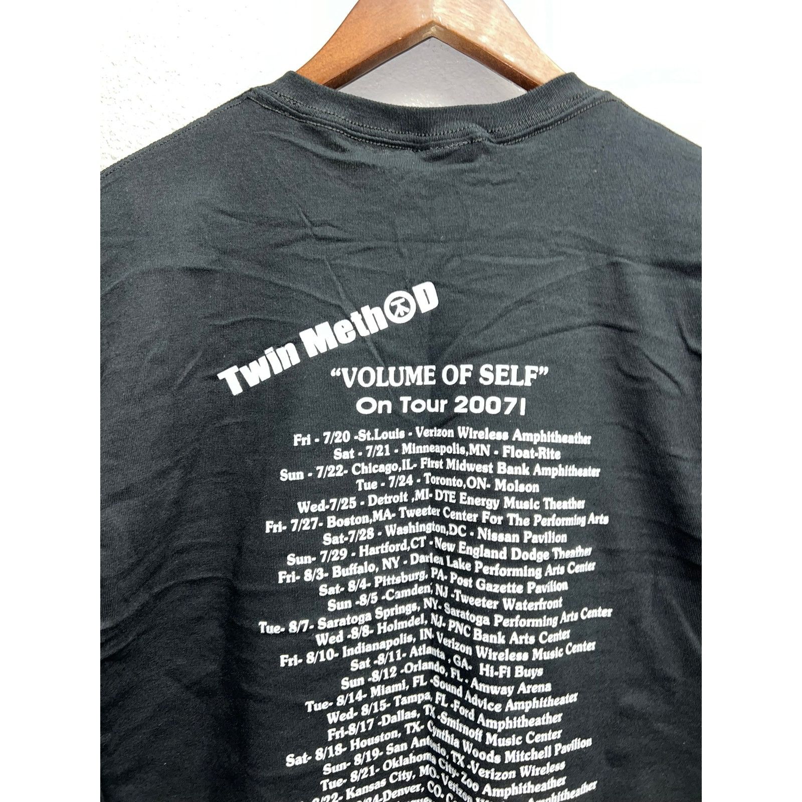 Gildan Nu Metal Shirt 2007 Twin Method Tour M Concert Music Tee Size US M / EU 48-50 / 2 - 7 Thumbnail