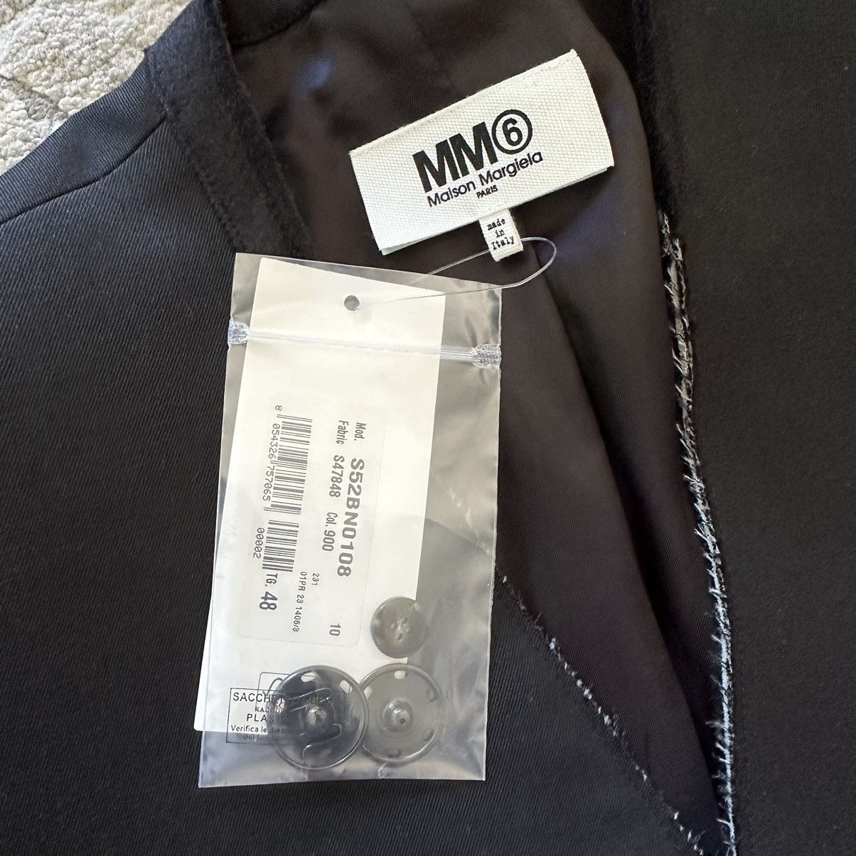 Maison Margiela Spring Sale - Maison Margiela Collarless Blazer Size 38R - 3 Thumbnail