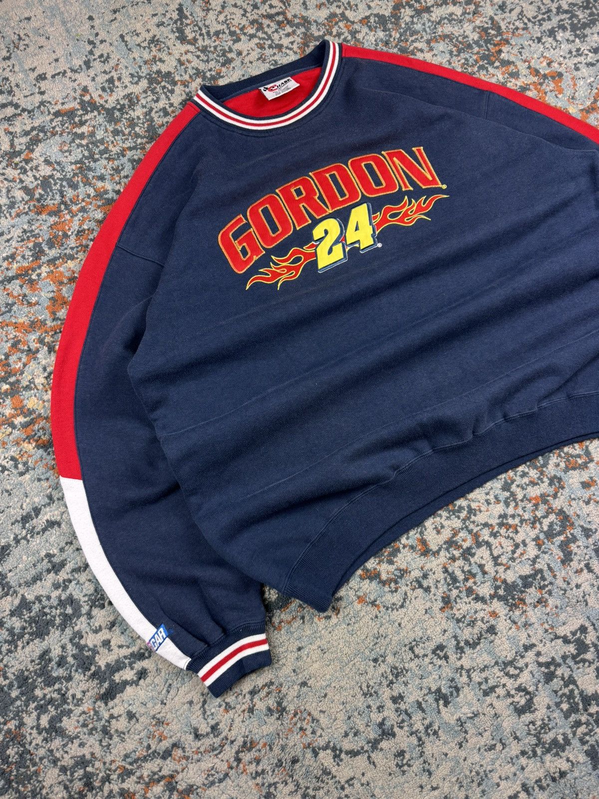Chase Authentics × NASCAR × Vintage Vintage 90s Chase Authentics NASCAR Gordon 24 sweatshirt Size US XXL / EU 58 / 5 - 2 Thumbnail