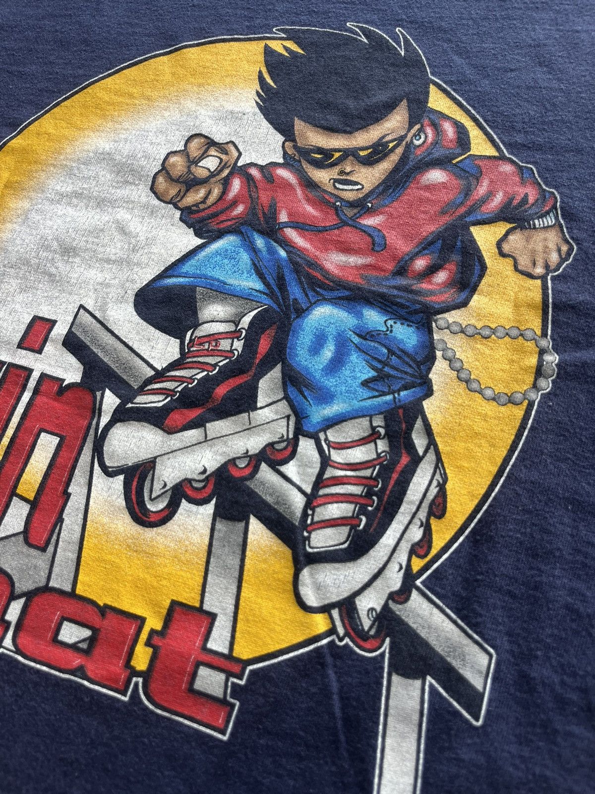 Vintage Vintage Livin Phat Roller blade Skateboard Brand 90’s Tshirt Size US L / EU 52-54 / 3 - 10 Thumbnail