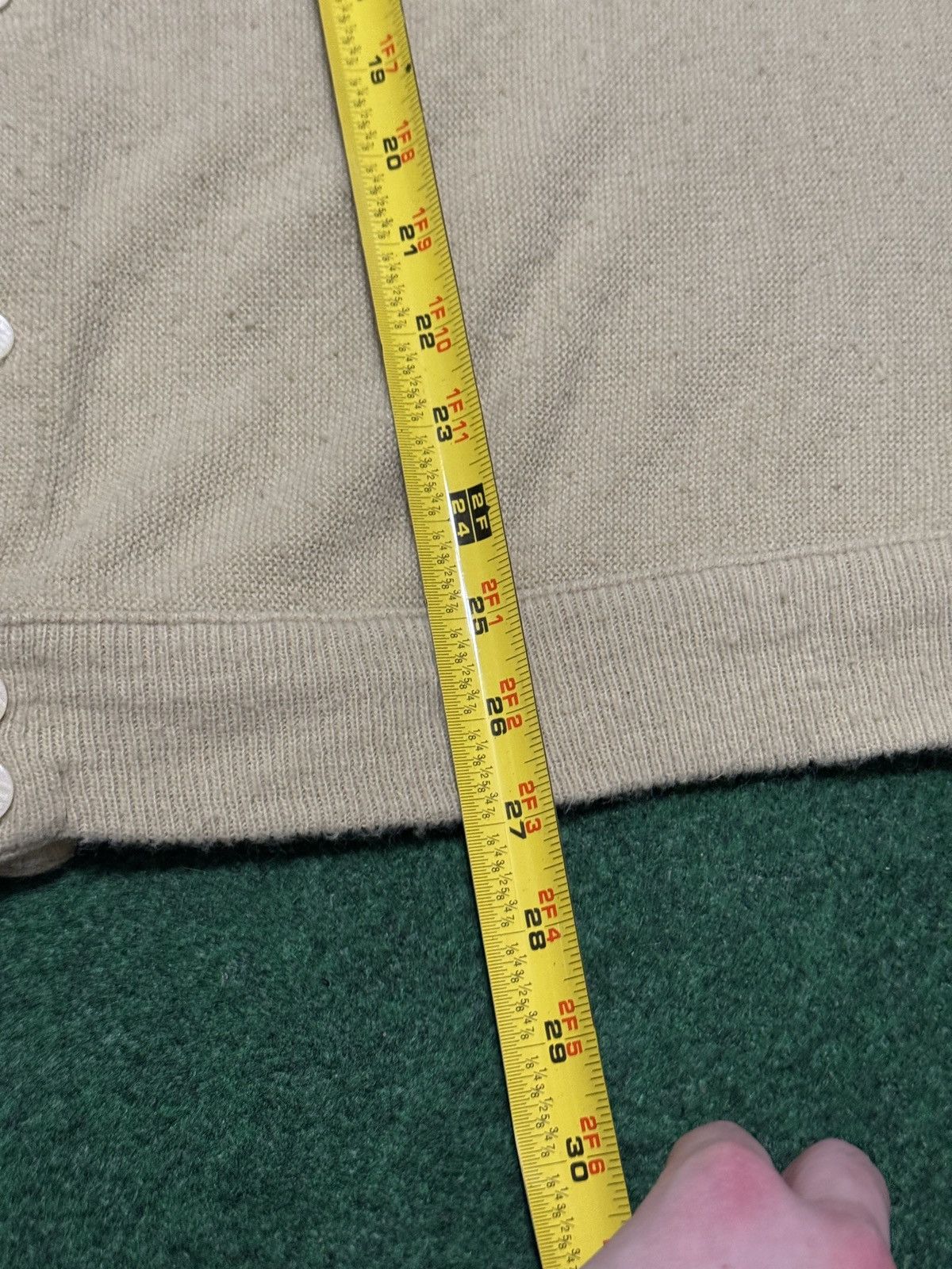 Izod Vintage Izod Cream Cardigan 80s 90s XL Grandpa Sweater 26x27 Size US XL / EU 56 / 4 - 6 Thumbnail