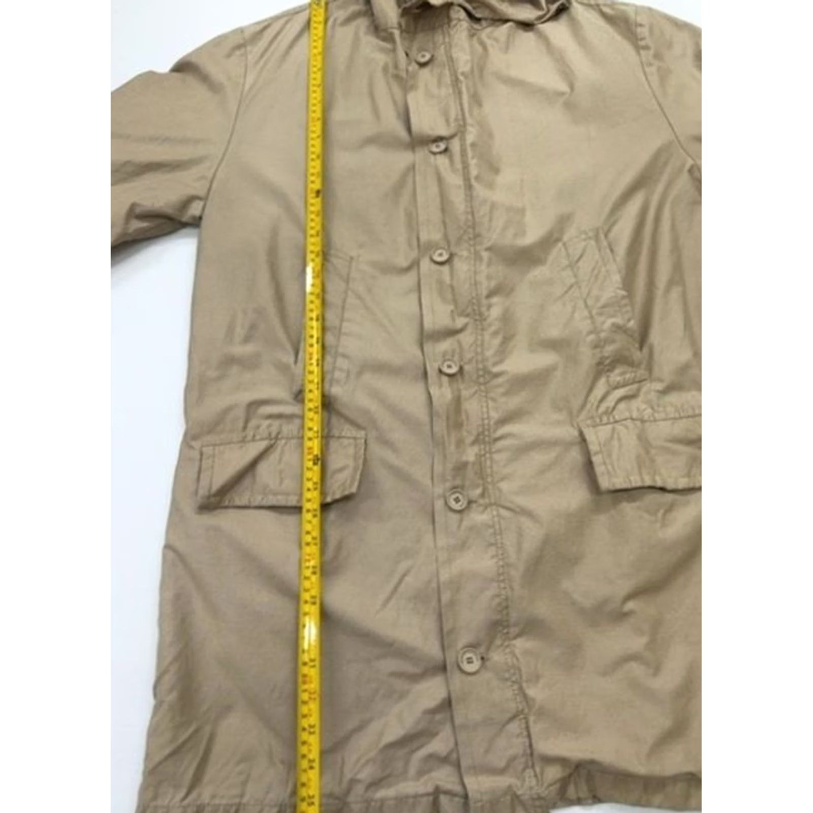 Versace Jeans Couture Versace Jeans Couture Mens Beige Hooded Long Parka Jacket S Parka Beige BNWT? Size US 29 - 5 Thumbnail
