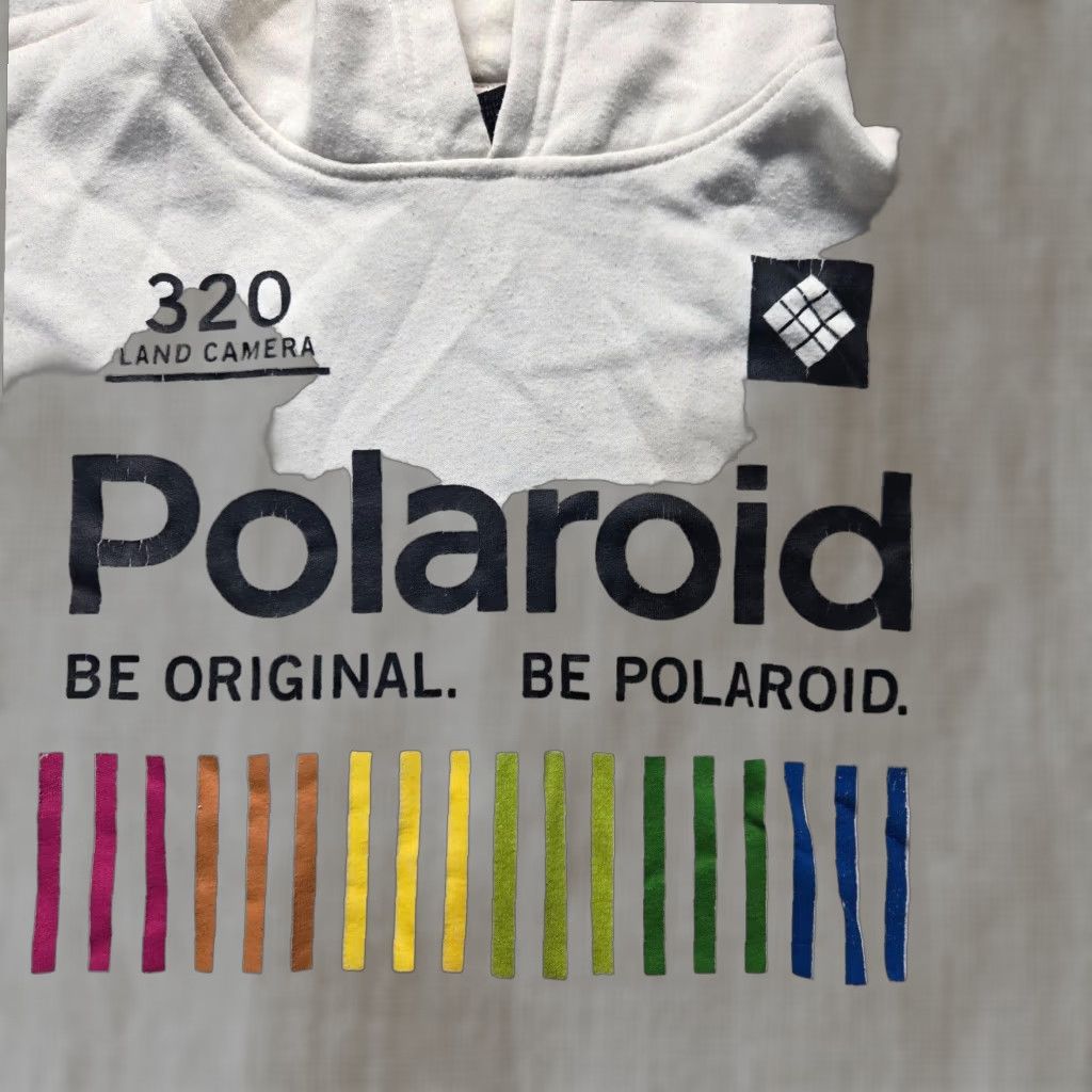 Polaroid Polaroid Logo Hoodie White Unisex Adult Small Hipster Photography Sweatshirt Size S / US 4 / IT 40 - 1 Thumbnail