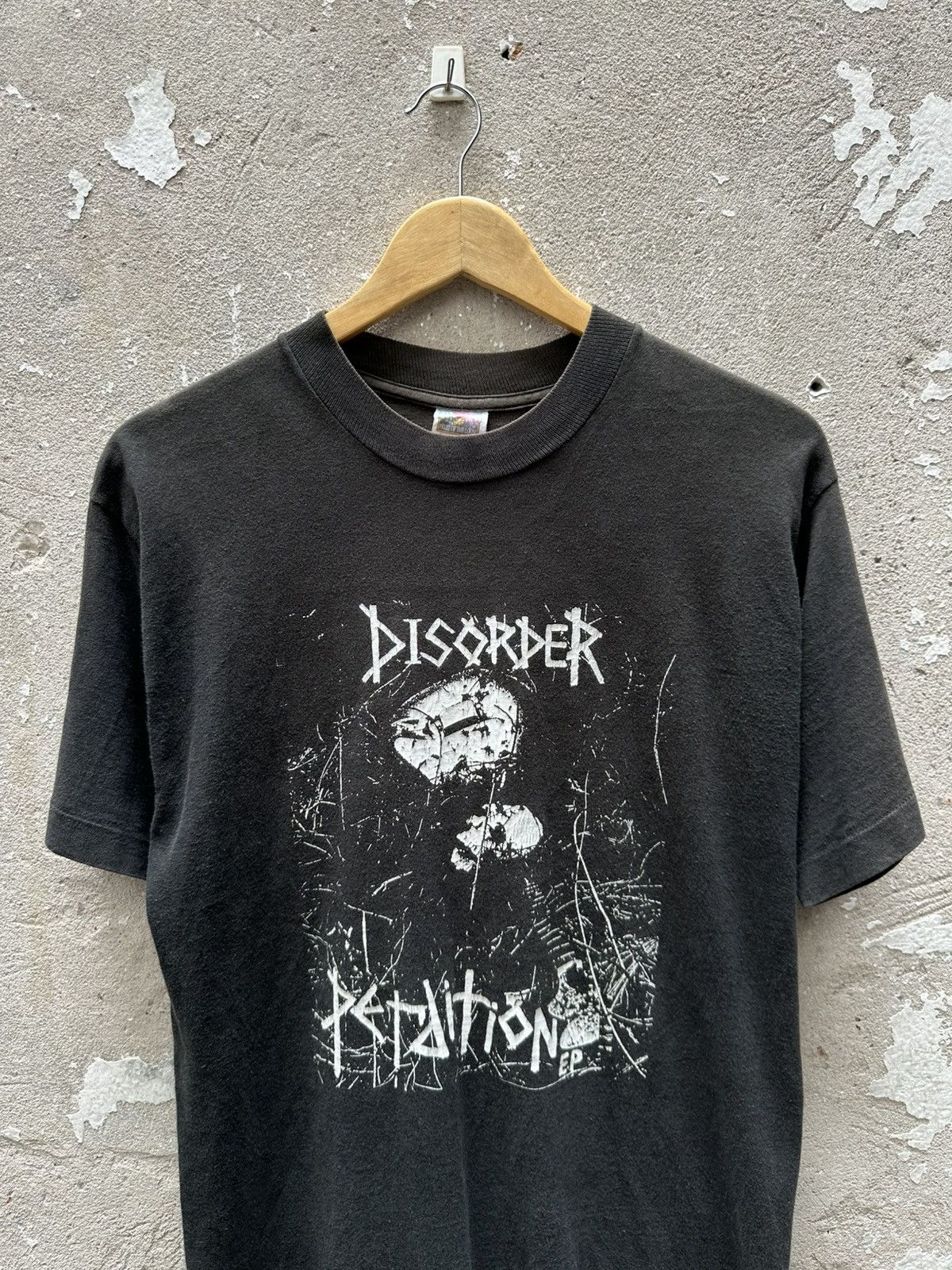 Band Tees Vintage 90's Disorder English Street Punk Band Faded Tees Size US M / EU 48-50 / 2 - 3 Thumbnail