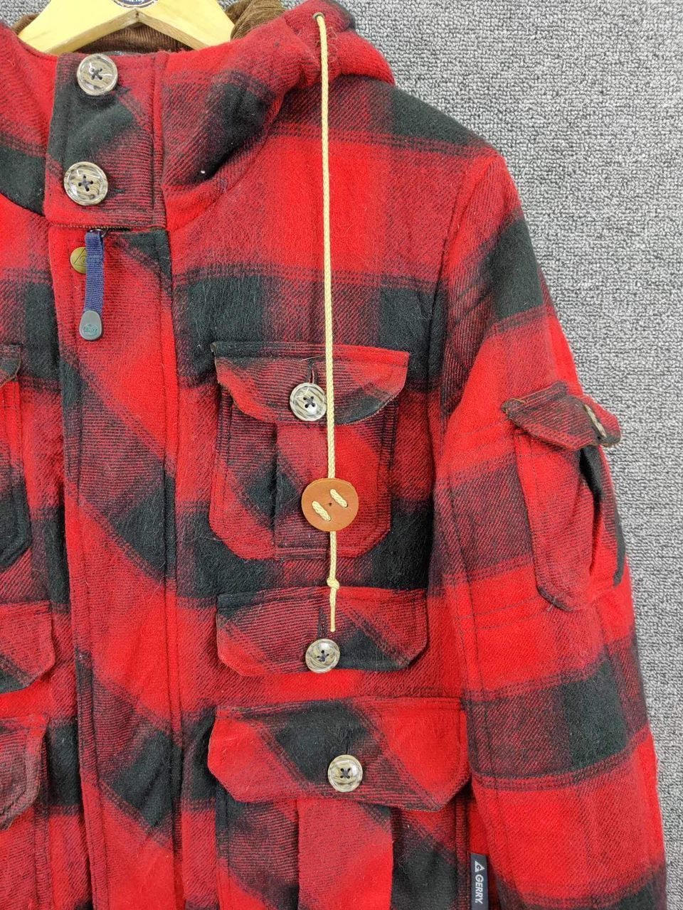 Japanese Brand Gerry Shadow Plaid Tartan Hoodie Jacket Size US L / EU 52-54 / 3 - 5 Thumbnail
