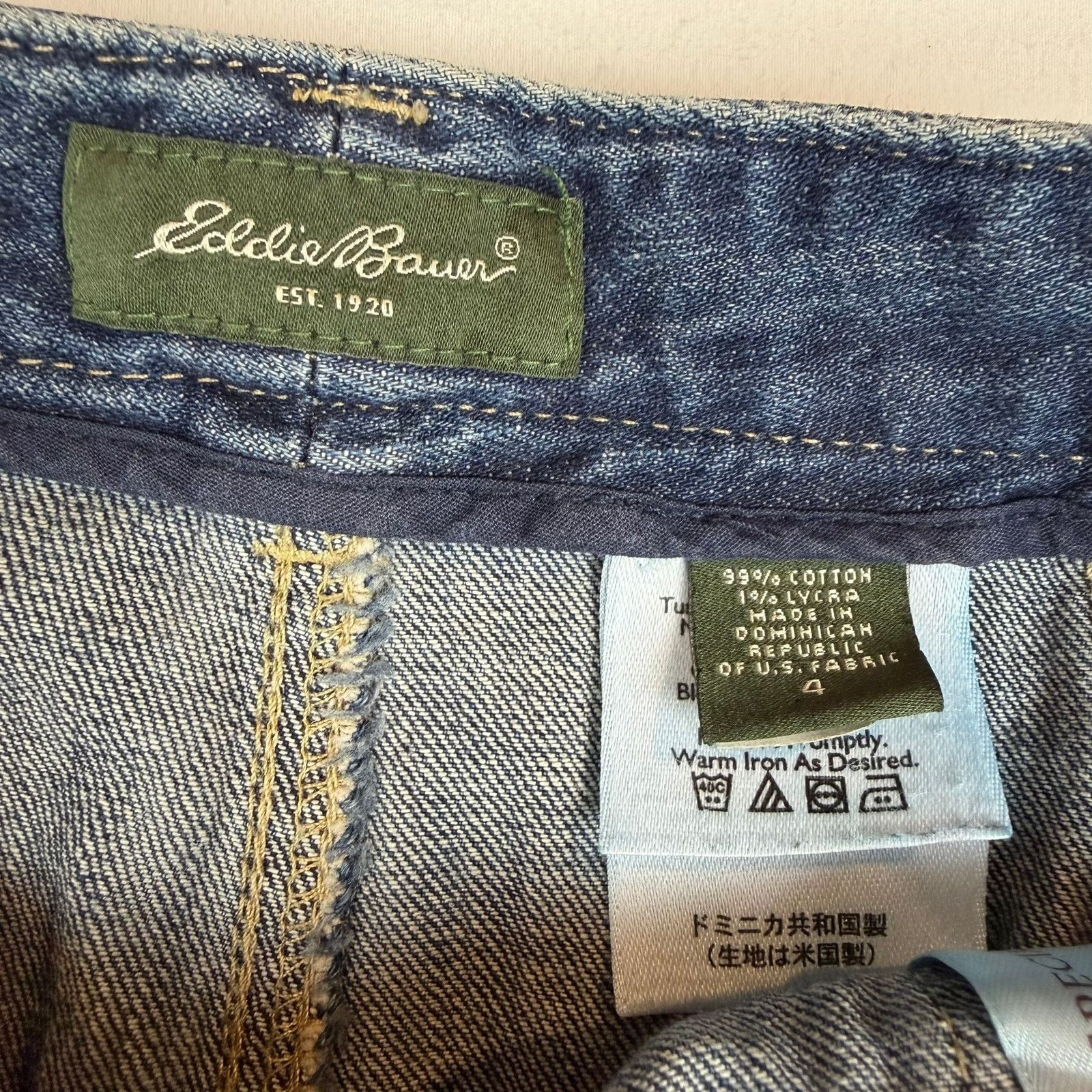 Eddie Bauer Vintage Eddie Bauer Denim Jean Skirt - Size 4 Size 27" / US 4 / IT 40 - 3 Thumbnail