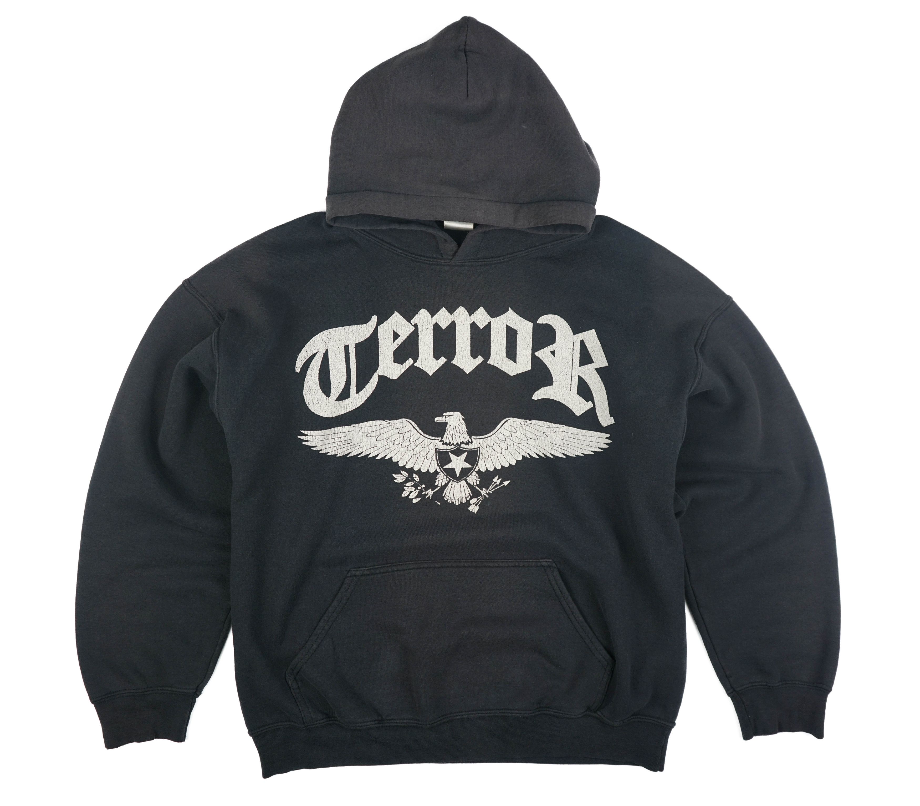 Band Tees × Vintage Vintage 1990s Terror Hoodie Size US L / EU 52-54 / 3 - 1 Thumbnail