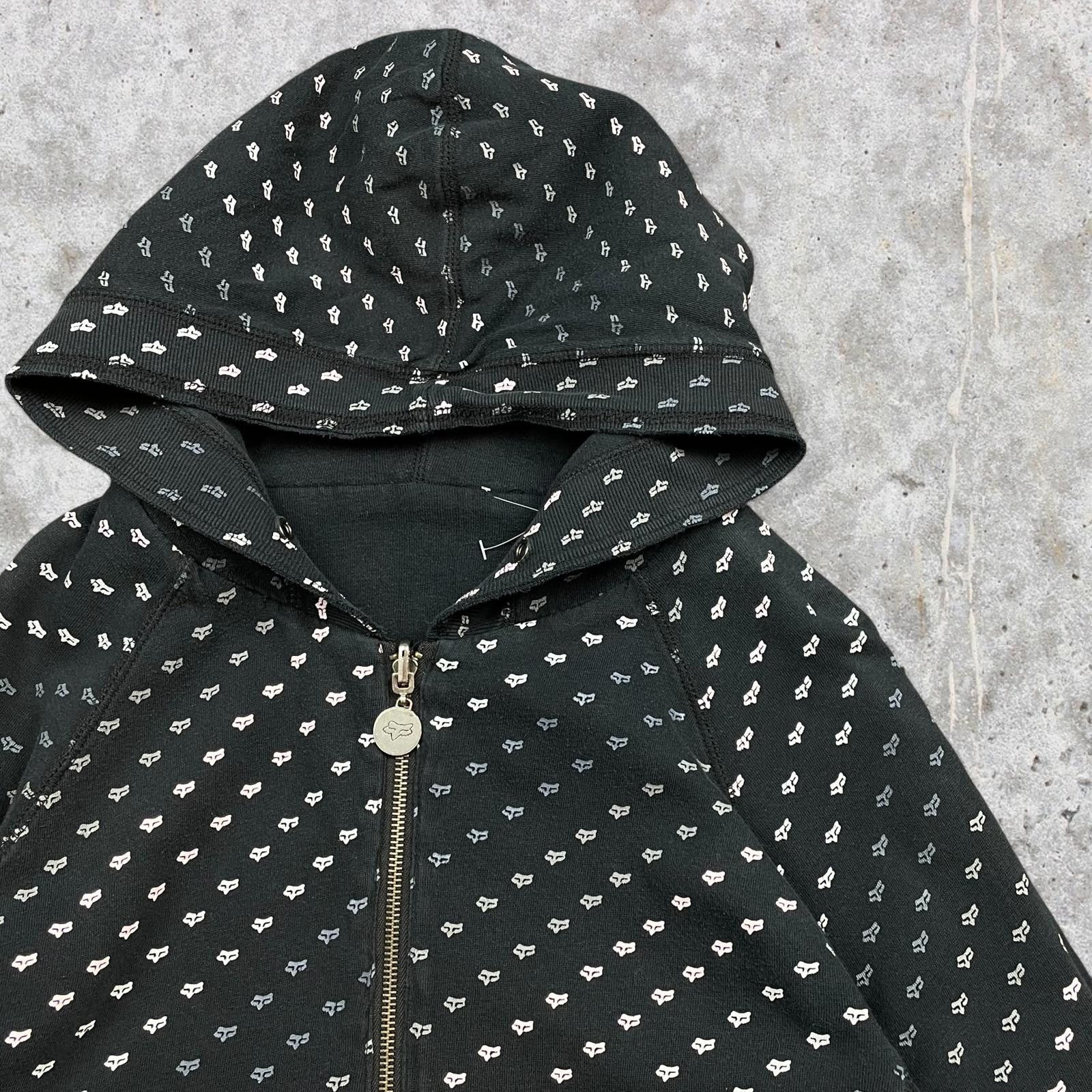 Fox Racing Y2K AOP Reversible Sleeve Hit Fox Racing Zip Up Hoodie Size S / US 4 / IT 40 - 2 Thumbnail