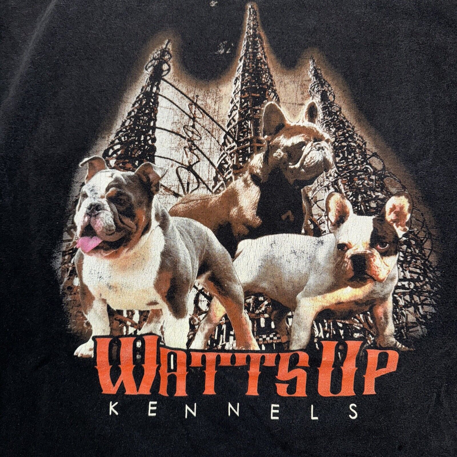 Band Tees × Rap Tees Bull Dog Long Sleeve T-Shirt Black 2XL 24x28.5 Size US XXL / EU 58 / 5 - 2 Thumbnail