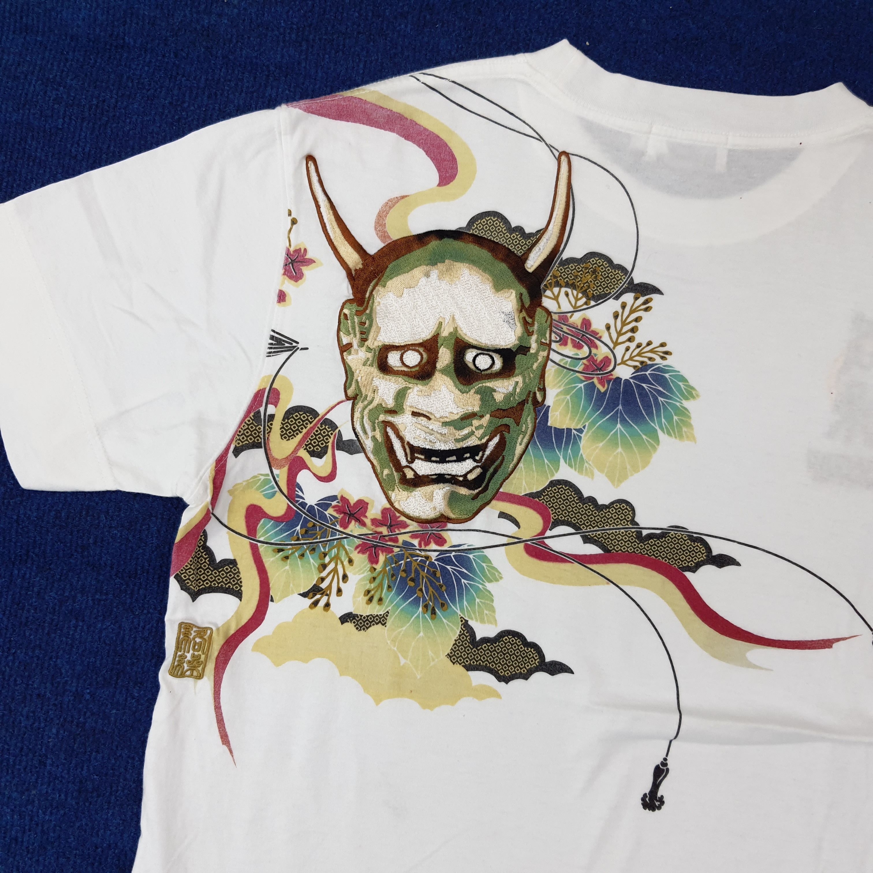 Karakuri Tamashii Vintage Kara Kuri Generation Embroidery Tshirt C259N78 Size US L / EU 52-54 / 3 - 2 Thumbnail