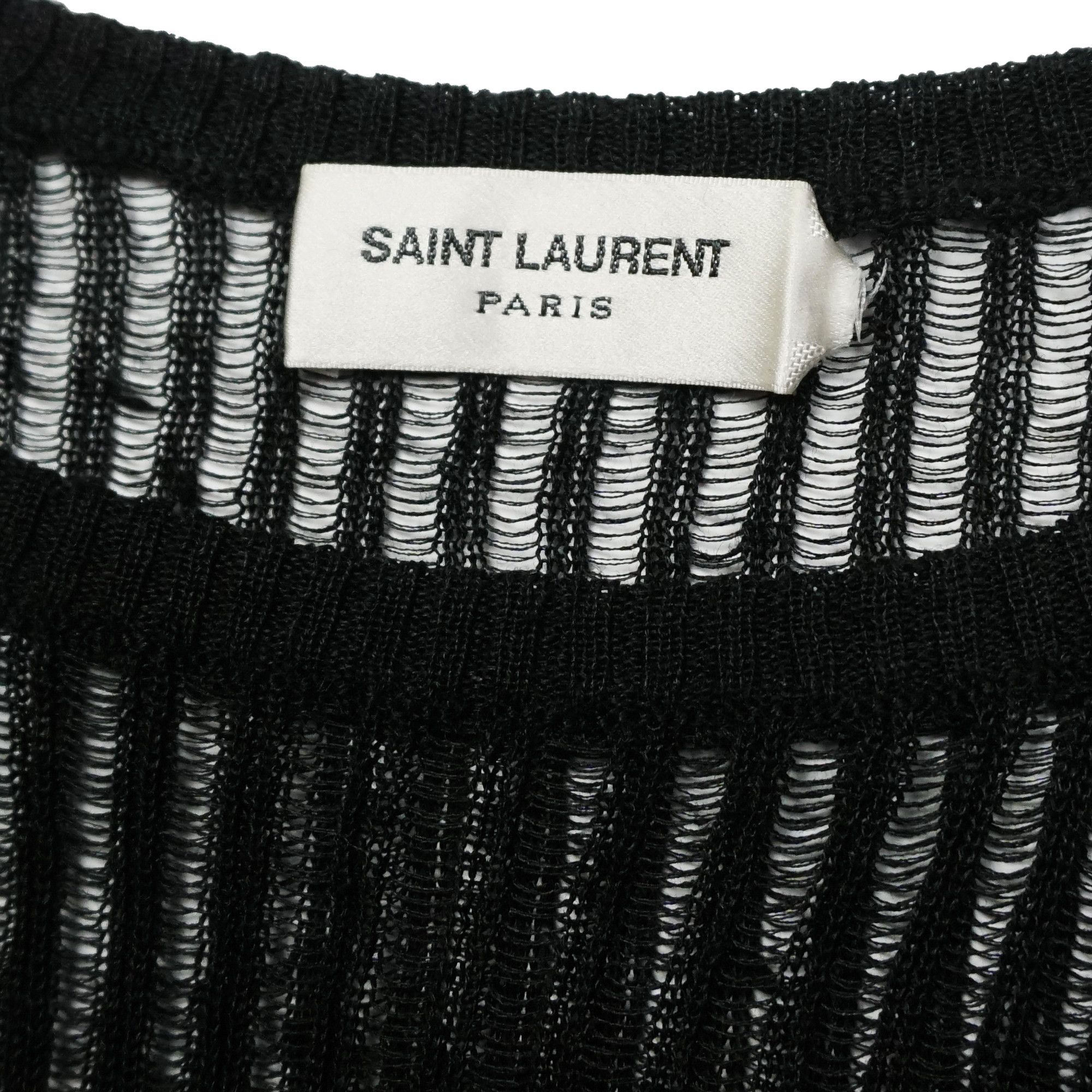 Saint Laurent Paris Saint Laurent Paris Semi Sheer Knit Long Sleeve Size US XS / EU 42 / 0 - 2 Thumbnail