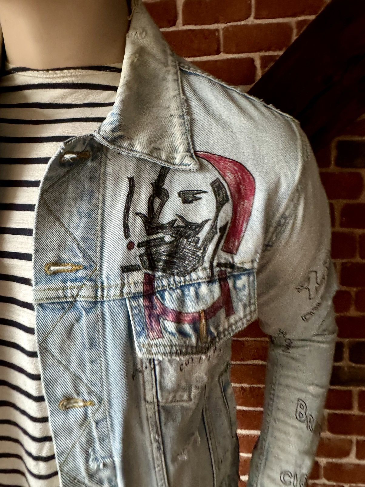 Amiri Amiri Zig Zag denim jacket Size US L / EU 52-54 / 3 - 3 Thumbnail