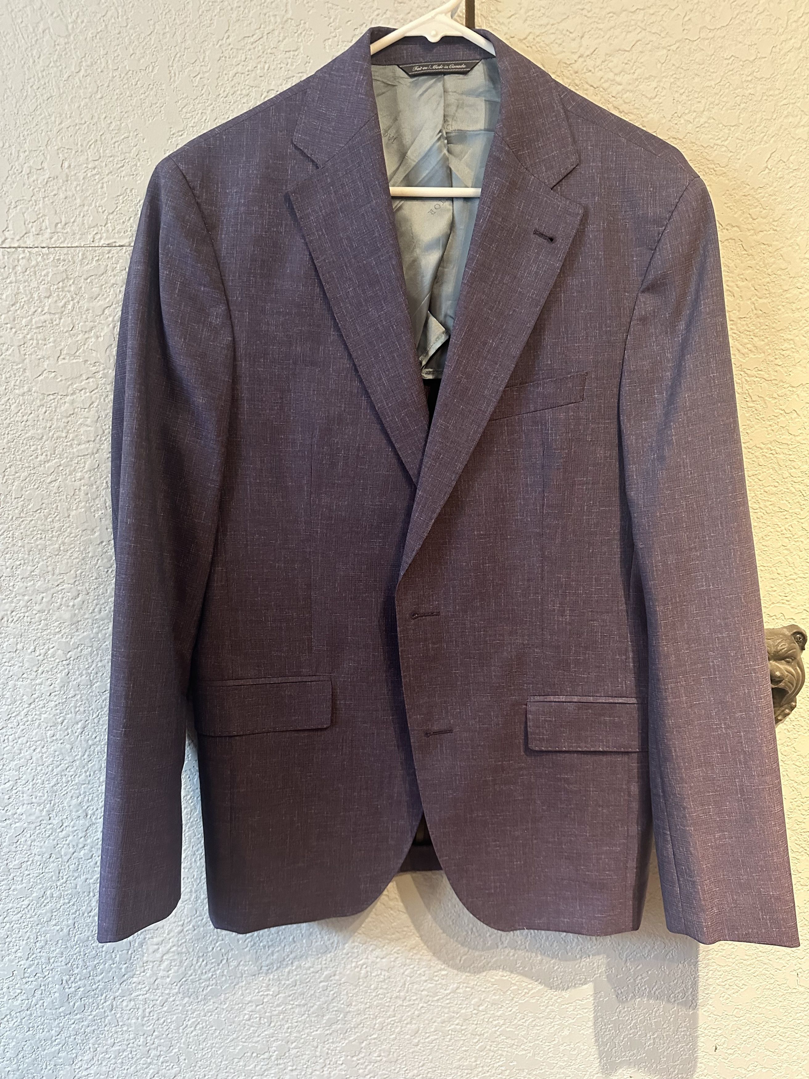 Jack Victor Morton Wool Berry Sport Coat 38R Size 38R - 2 Thumbnail