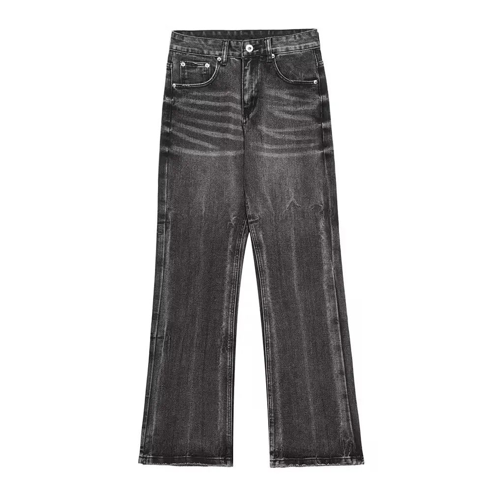 image of Vintage Washed Wide Leg Denim Pants, Men's (Size 32)