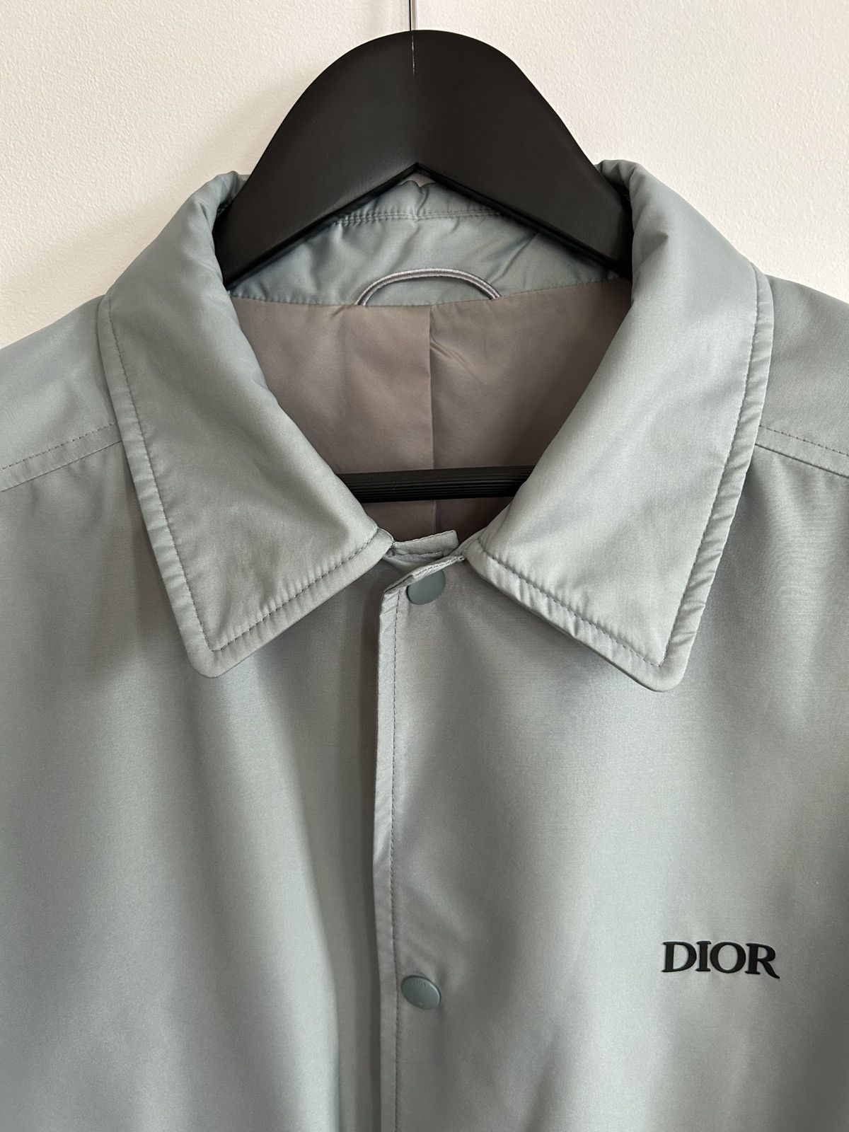 Dior Dior Mens Light Blue Silk Blouson Windbreaker size L/XL 52 Size US L / EU 52-54 / 3 - 2 Thumbnail