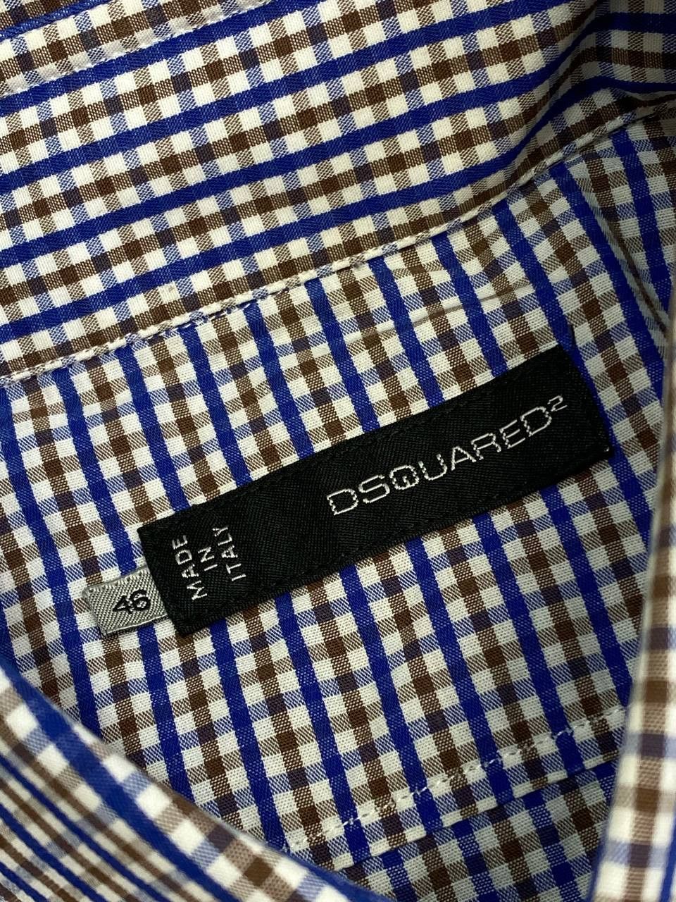 Dsquared2 Vintage Dsquared2 Dean Dan Embroidered Logo Check Shirt Size US S / EU 44-46 / 1 - 11 Thumbnail