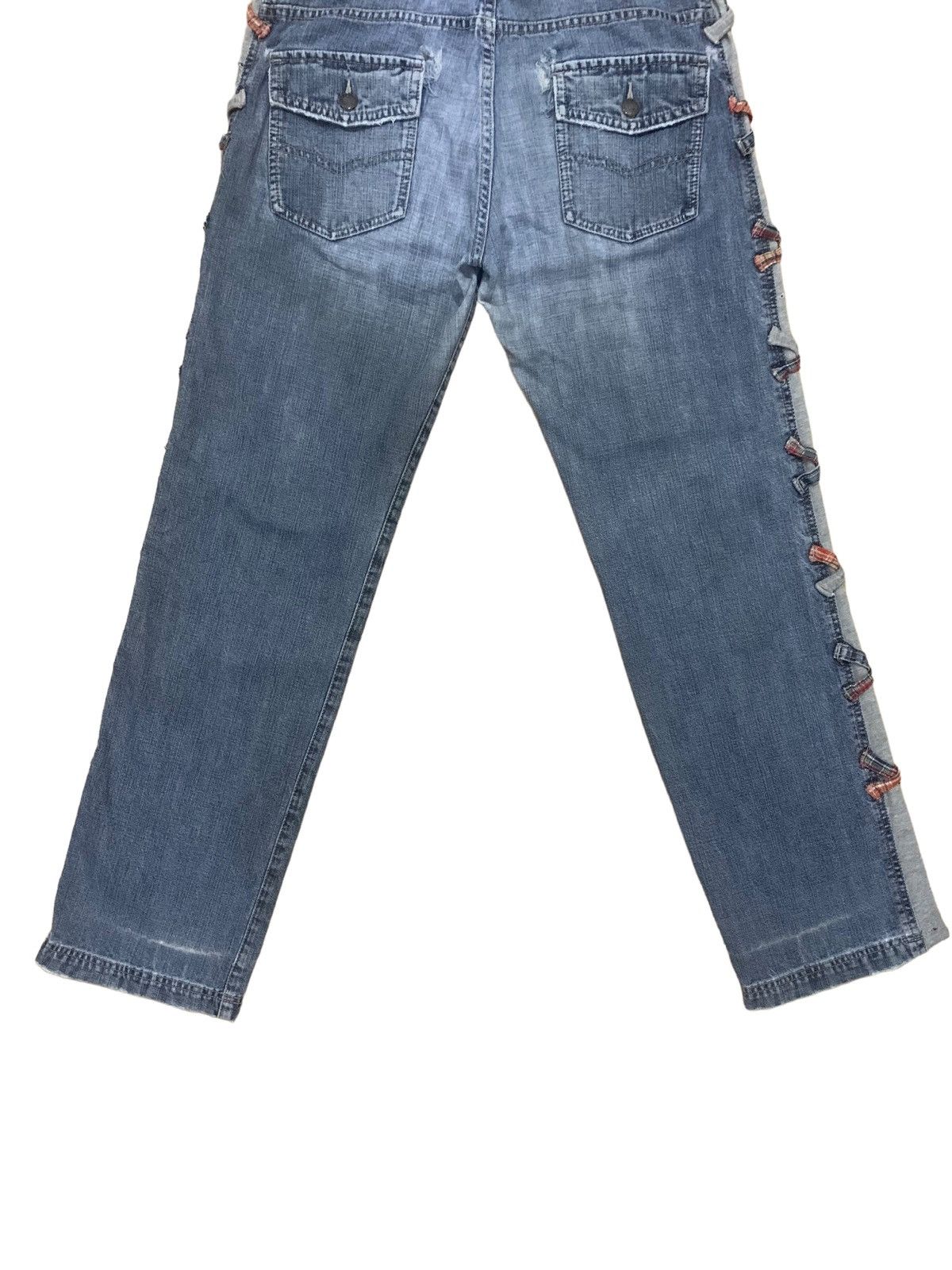 If Six Was Nine × Japanese Brand × Le Grande Bleu (L.G.B.) Vintage Punk Drug Store Bondage Jeans Size US 33 - 12 Thumbnail
