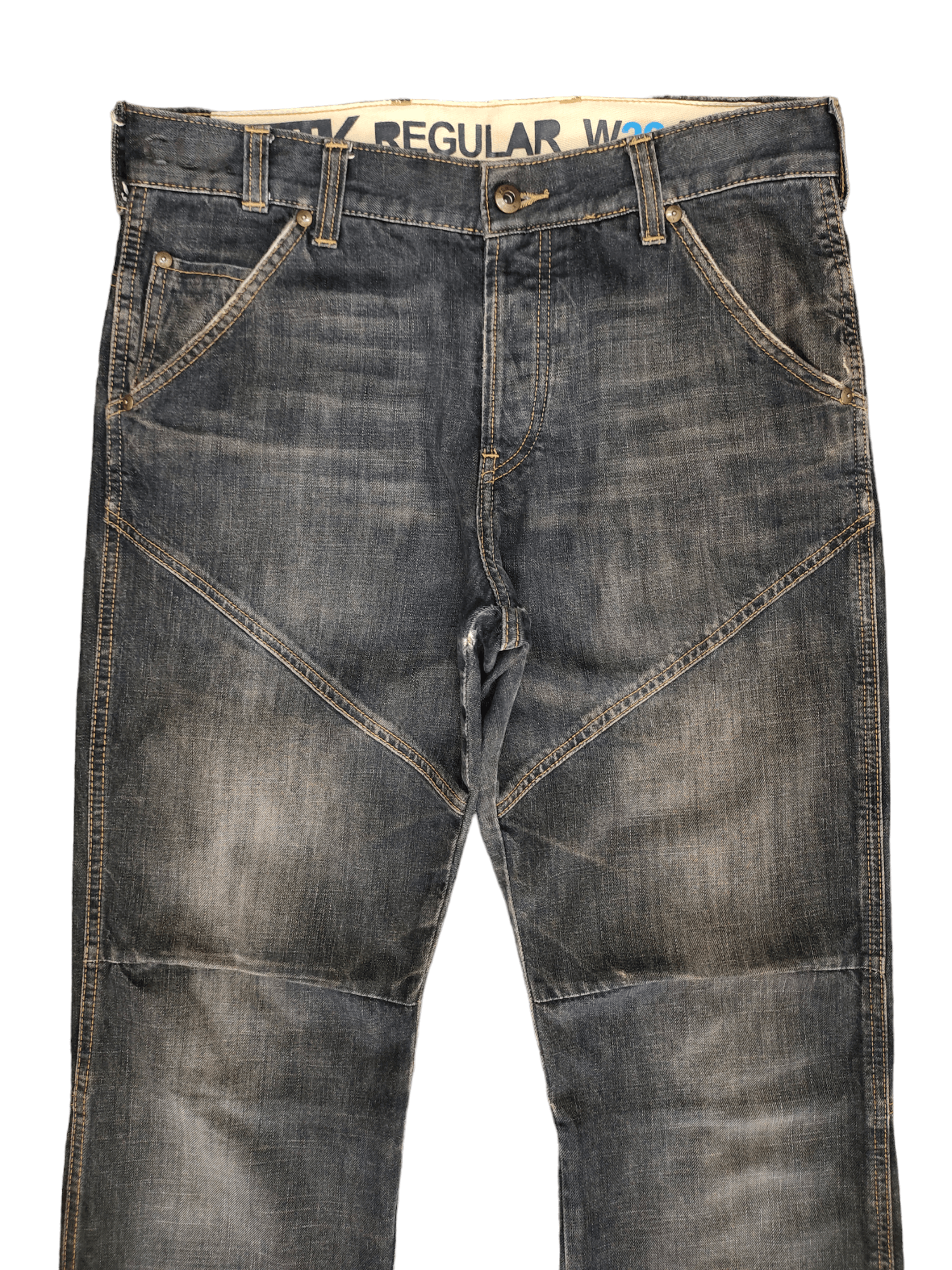 FCUK Vintage Fcuk Cut & Sew Denim Jean Regular Streetwear Y2k Size US 32 / EU 48 - 2 Thumbnail