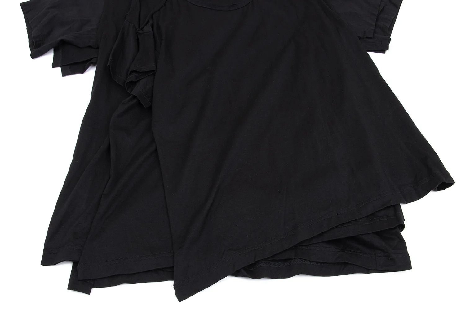 Yohji Yamamoto Yohji Yamamoto Cotton Triple Layered T-Shirt Black 2 Size US M / EU 48-50 / 2 - 7 Thumbnail