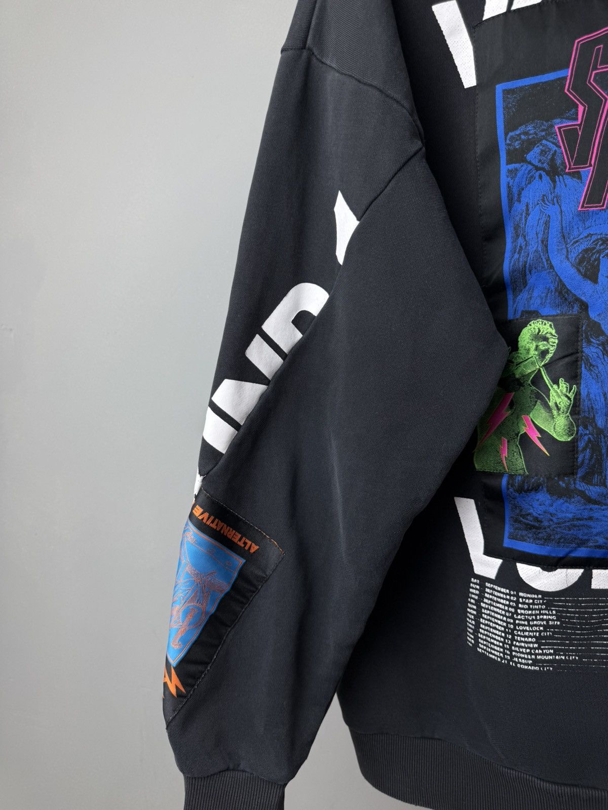 Diesel 💥 Rare! Patchwork Diesel Archive Hoodie Avant Garde Hype Size US M / EU 48-50 / 2 - 9 Thumbnail