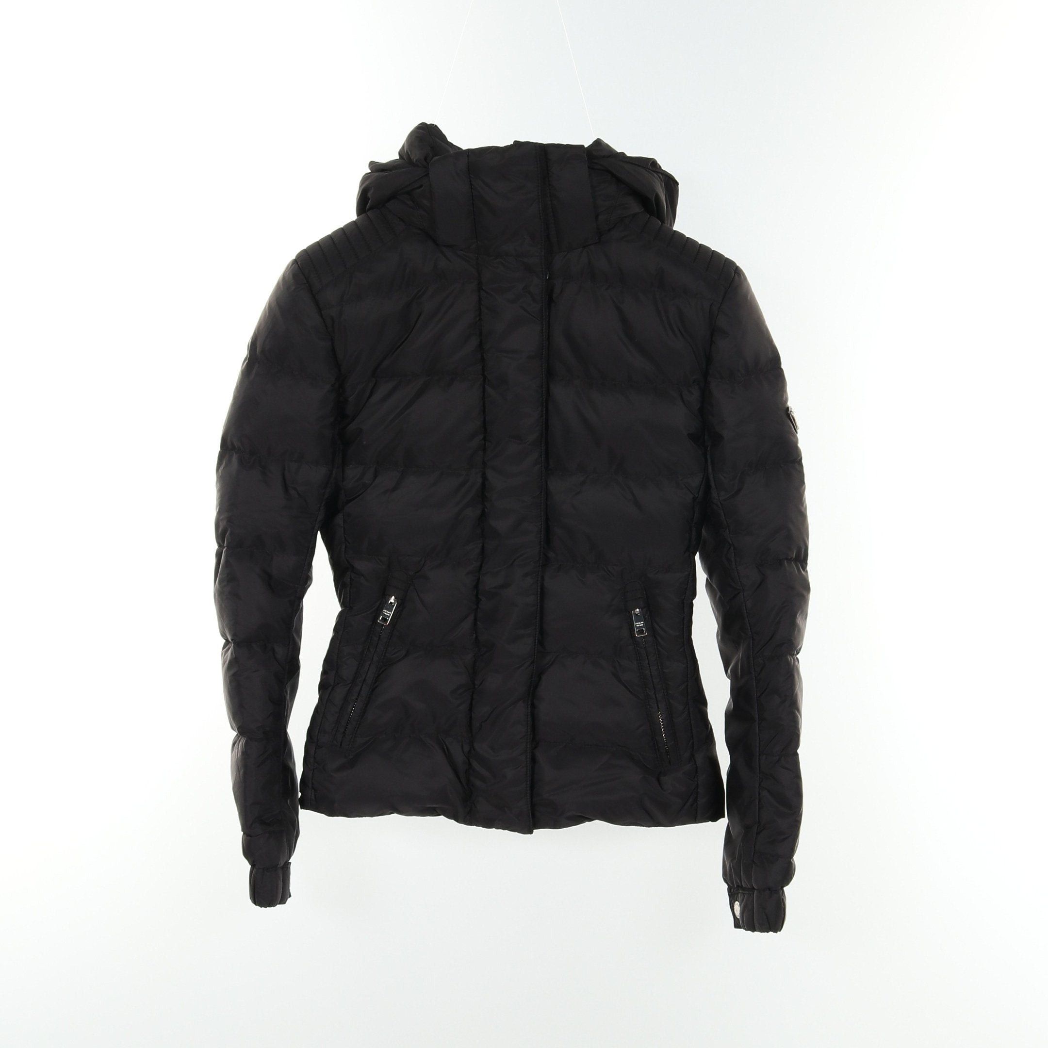 Prada Quilted Down Jacket Nylon Black