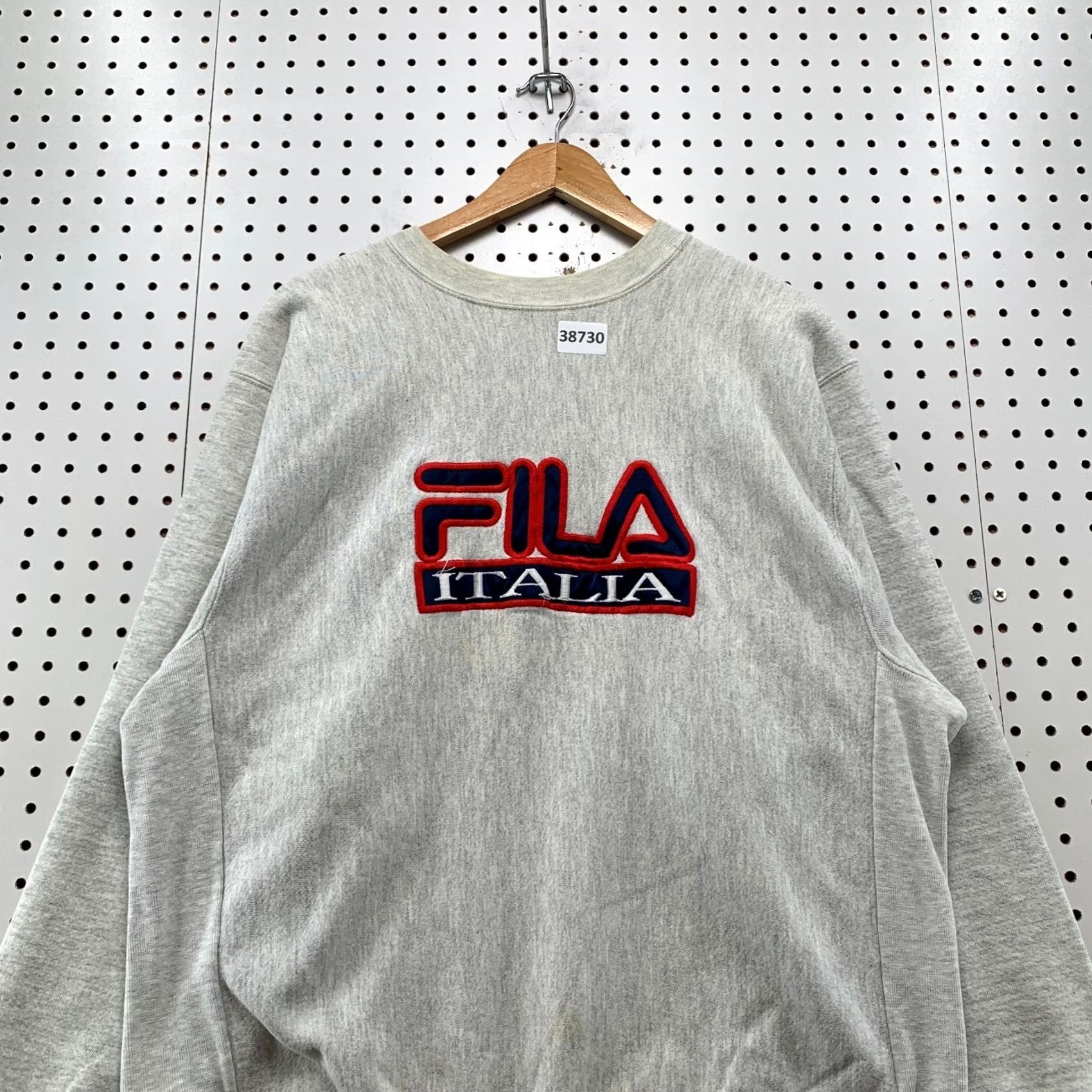 Fila VINTAGE FILA Crewneck Sweatshirt Mens XL Embroidered Reverse Weave USA 90s Gray Pullover Heavyweight 90s Mens Size US XL / EU 56 / 4 - 5 Thumbnail