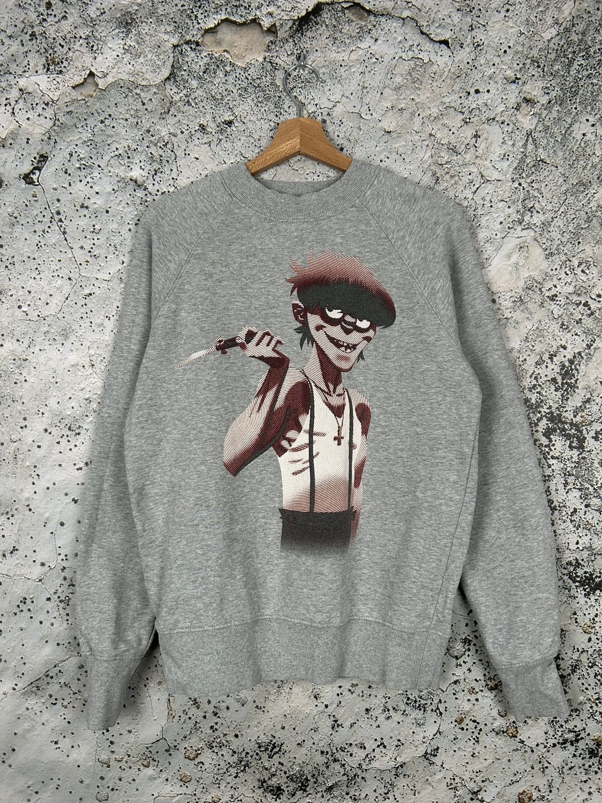 Band Tees Vintage Gorillaz Grey Crewneck Band Rock Alternative Hype Size US S / EU 44-46 / 1 - 1 Thumbnail