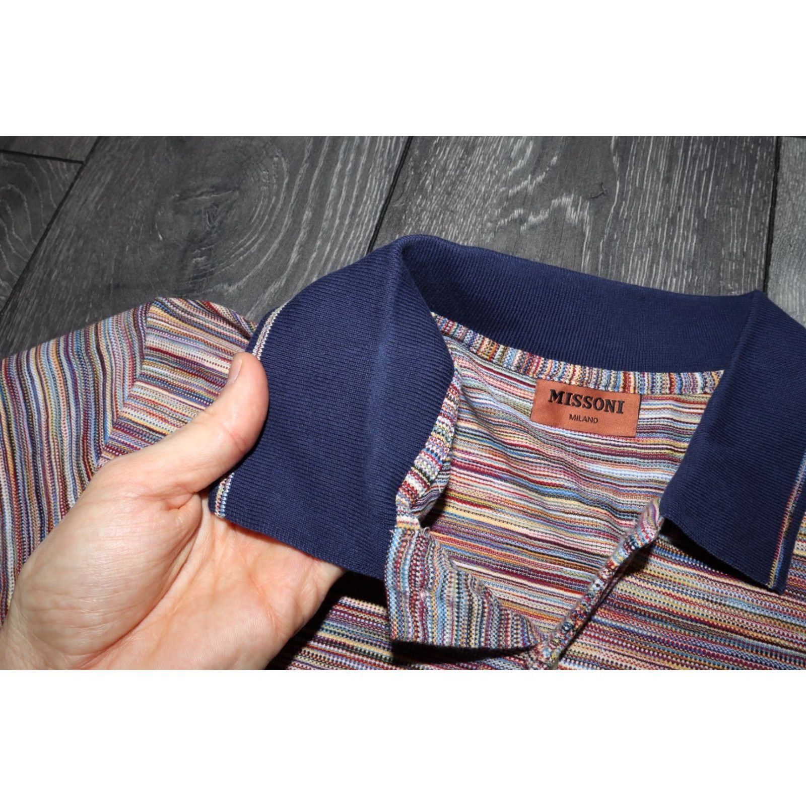 Missoni Missoni Polo Shirt Mens 3XL Short Sleeve Multicolor UC22SL00 Size US XXL / EU 58 / 5 - 6 Thumbnail