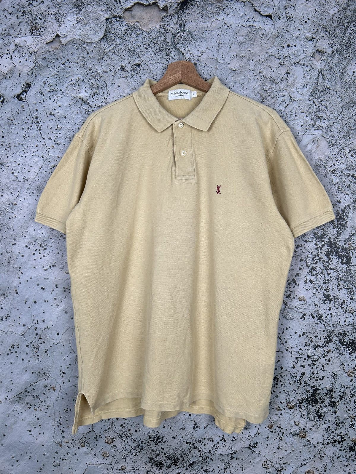 Vintage Yves Saint Laurent Pour Homme Polo Shirt 90s Rare