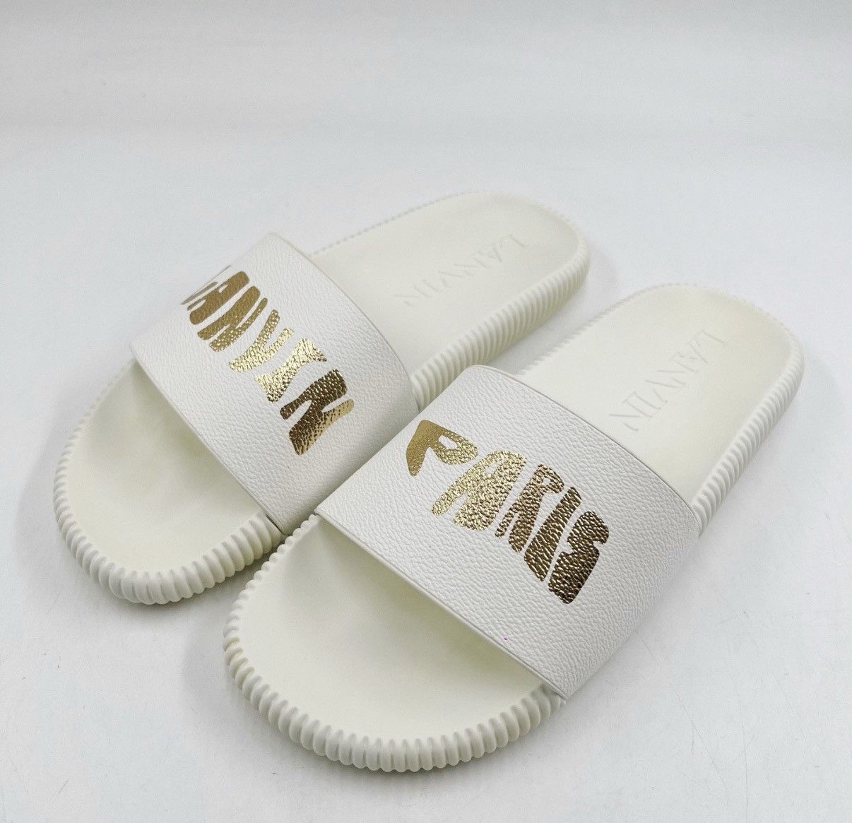 Lanvin Lanvin White Minimal Casual Slippers K12 Size US 8 / EU 41 - 1 Thumbnail